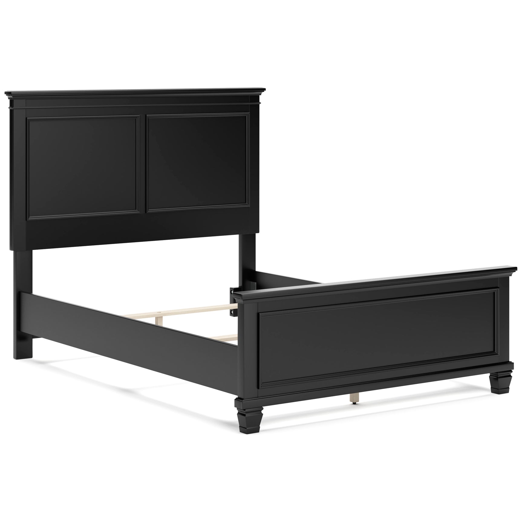 Lanolee Black Full Panel 5-Piece Bedroom Set - Ornate Home