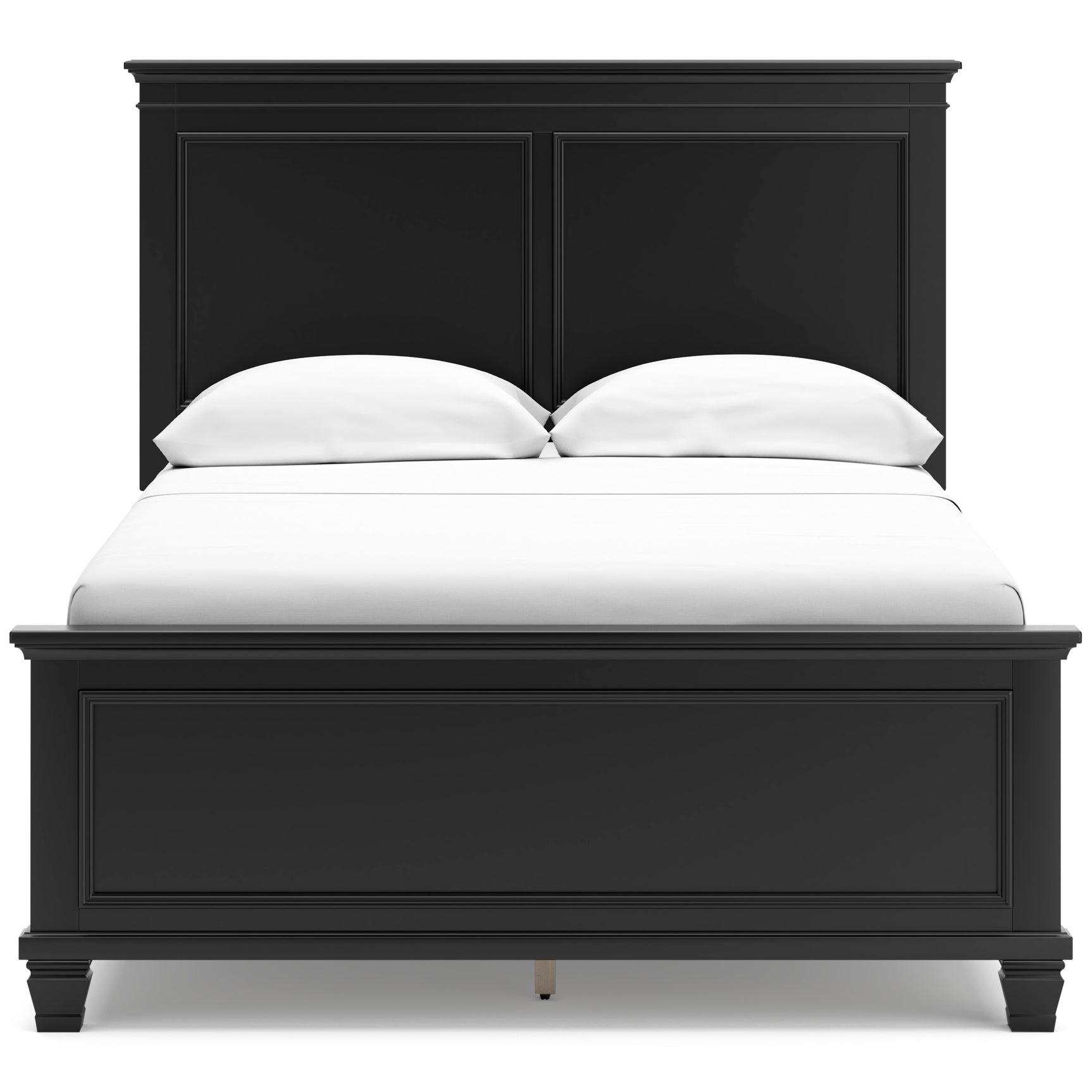 Lanolee Black Full Panel 5-Piece Bedroom Set - Ornate Home
