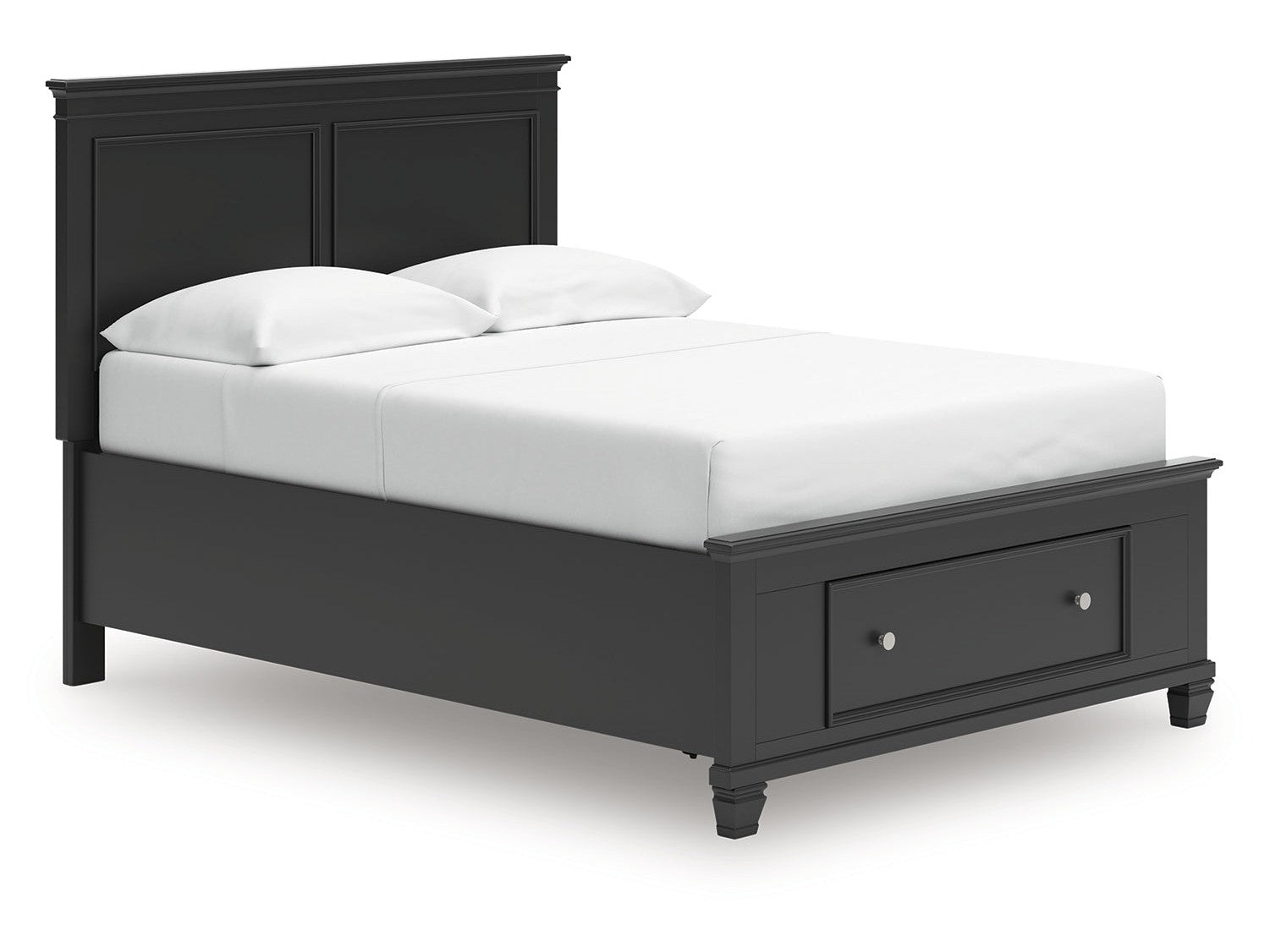 Lanolee Black Full Panel Storage Bed (Online Special Price) - Ornate Home