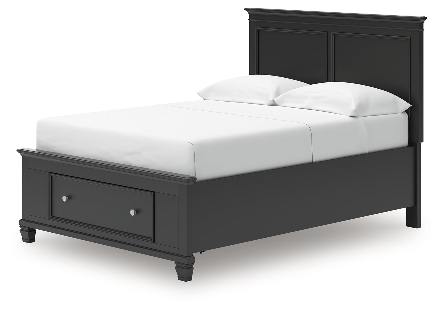 Lanolee Black Full Panel Storage Bed (Online Special Price) - Ornate Home