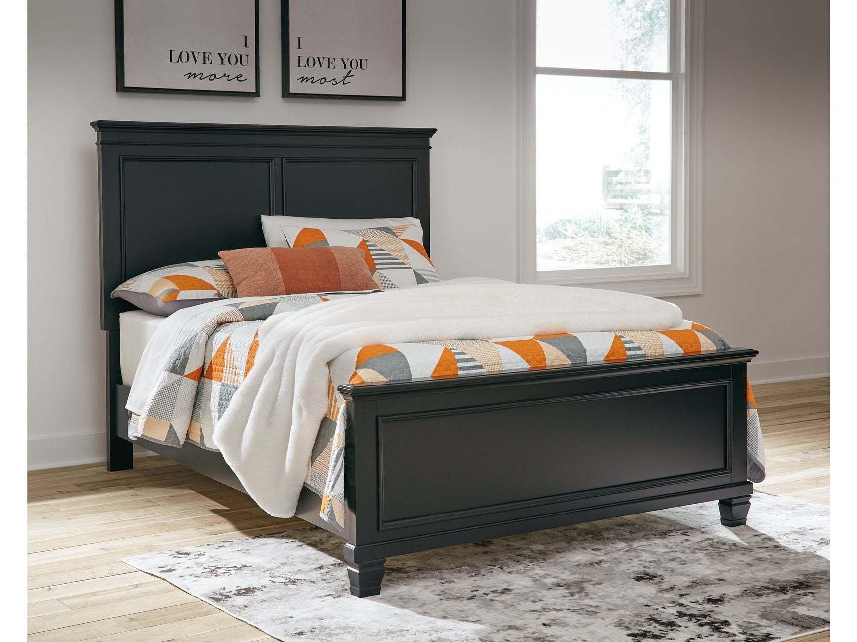 Lanolee Black Full Panel Youth Bed - Ornate Home