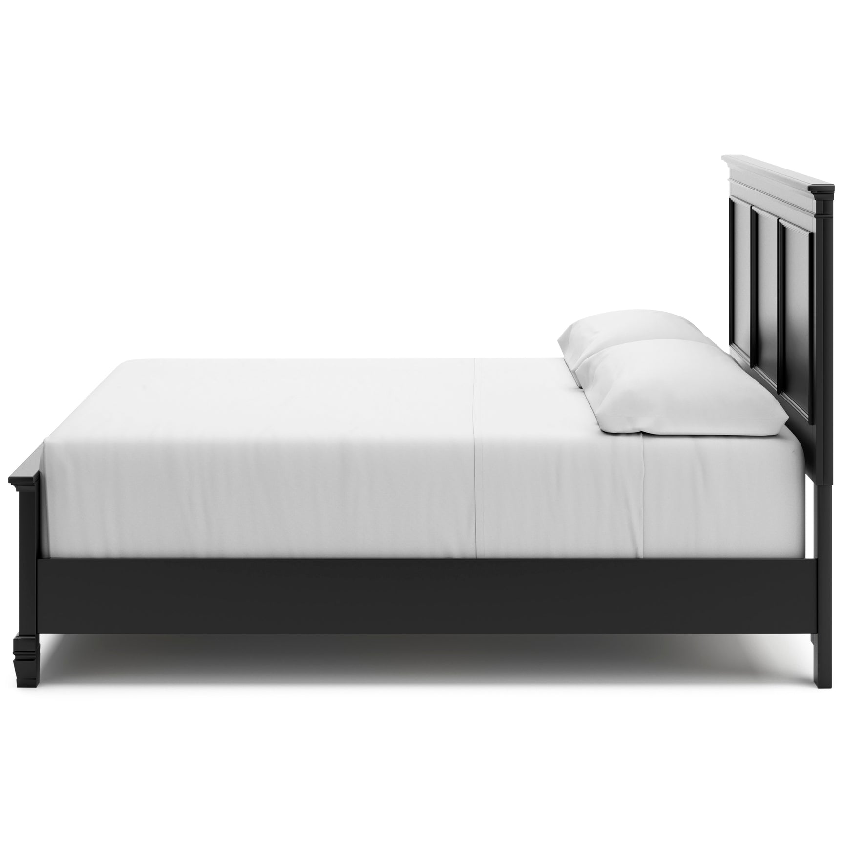 Lanolee Black King Panel 5-Piece Bedroom Set - Ornate Home