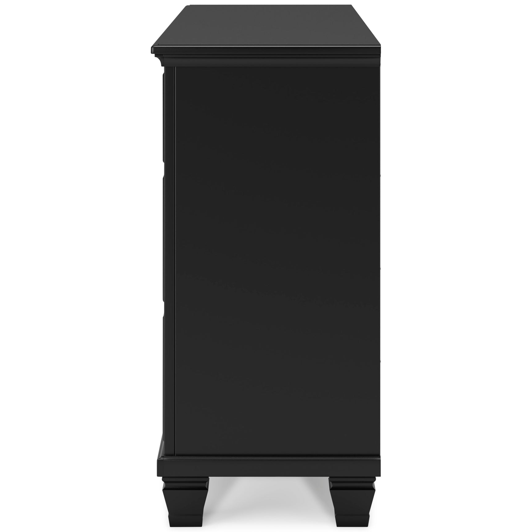 Lanolee Black Queen Panel 5-Piece Bedroom Set - Ornate Home