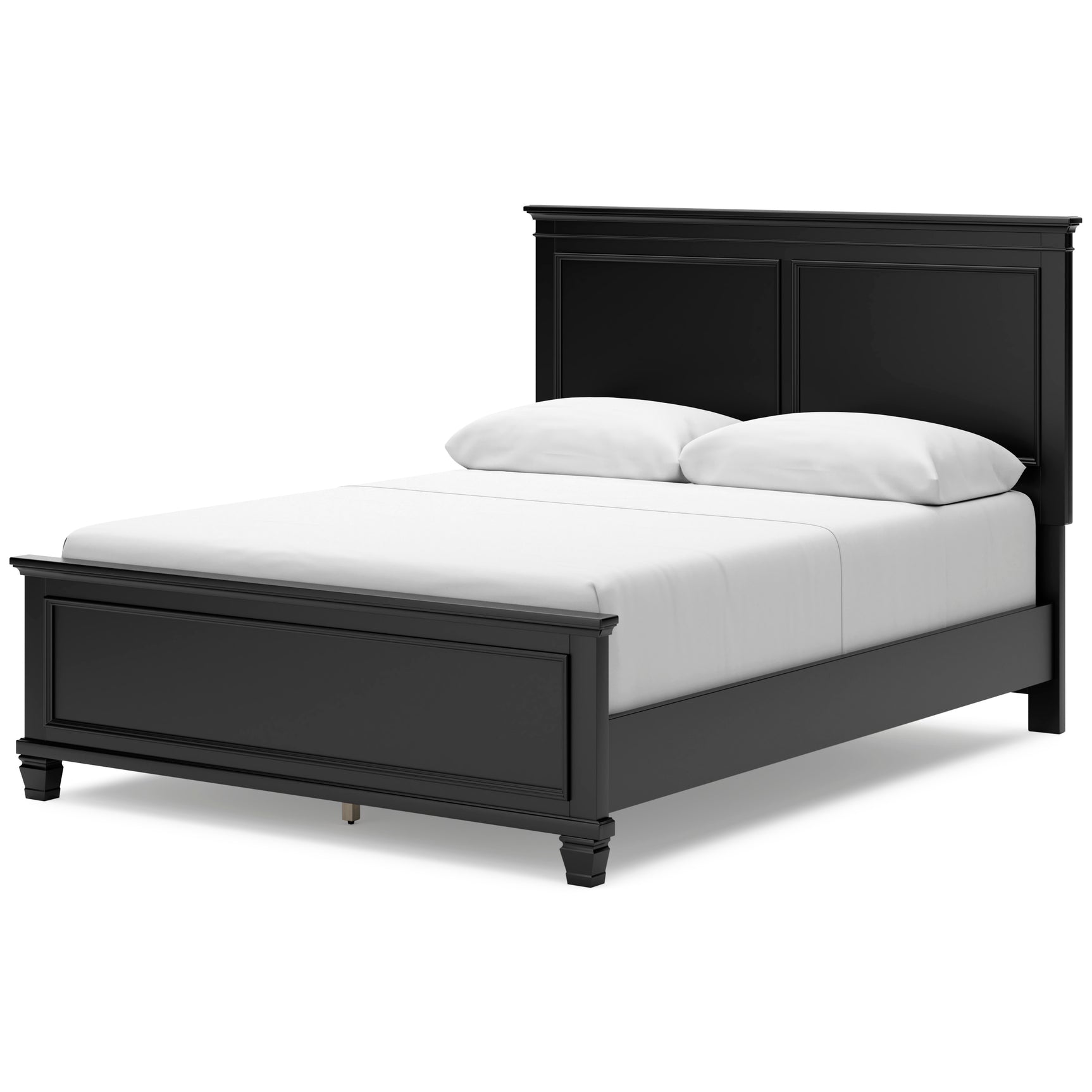 Lanolee Black Queen Panel 5-Piece Bedroom Set - Ornate Home