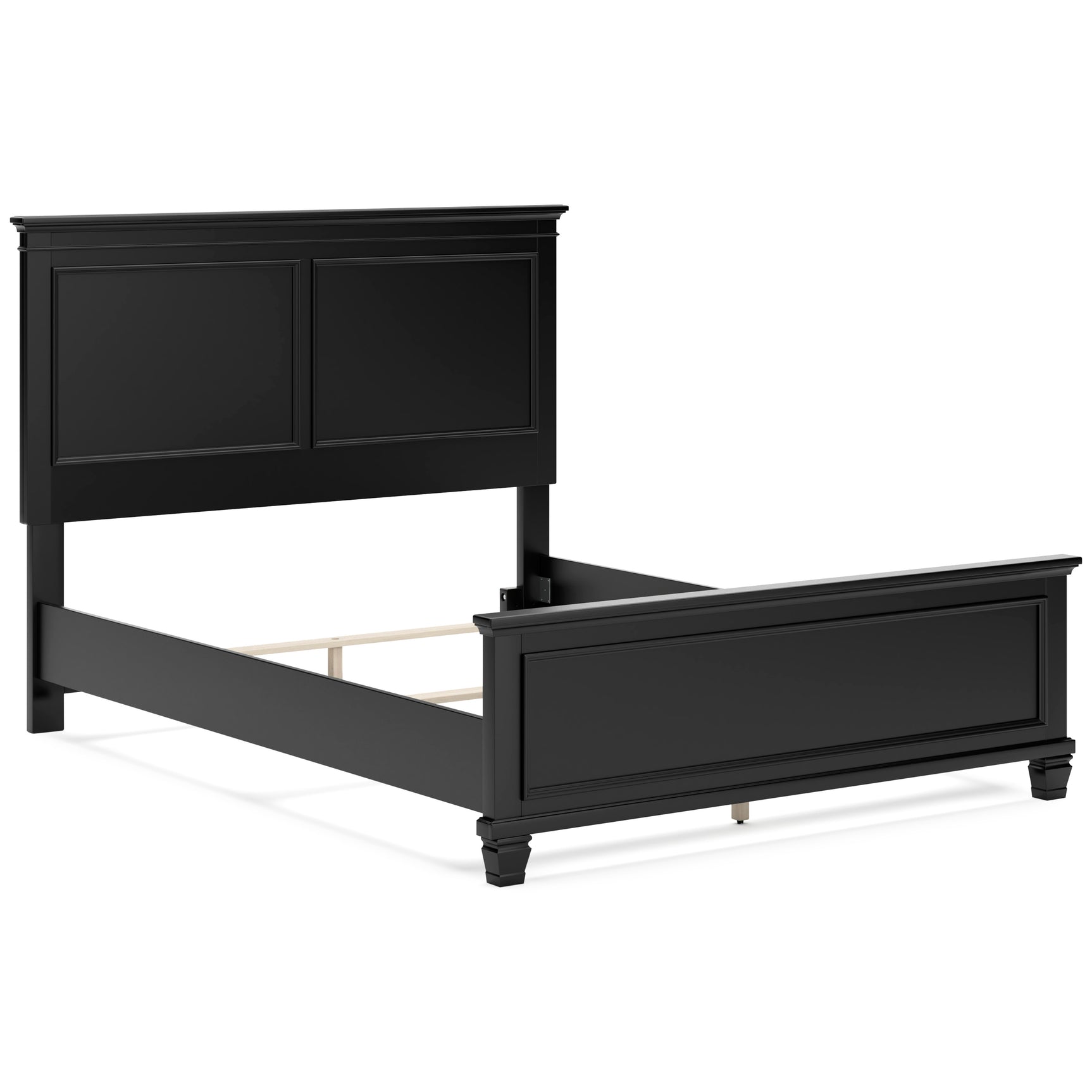 Lanolee Black Queen Panel 5-Piece Bedroom Set - Ornate Home