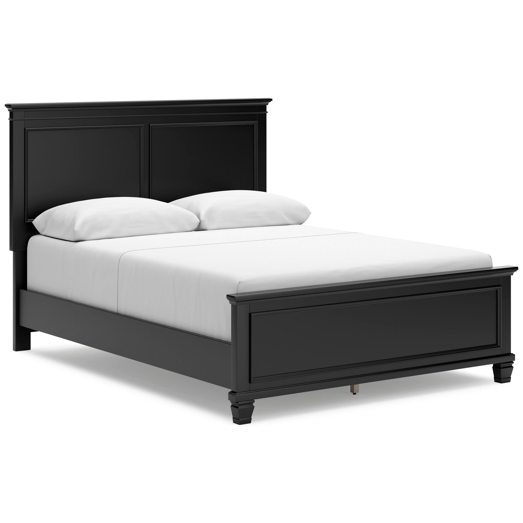 Lanolee Black Queen Panel 5-Piece Bedroom Set - Ornate Home