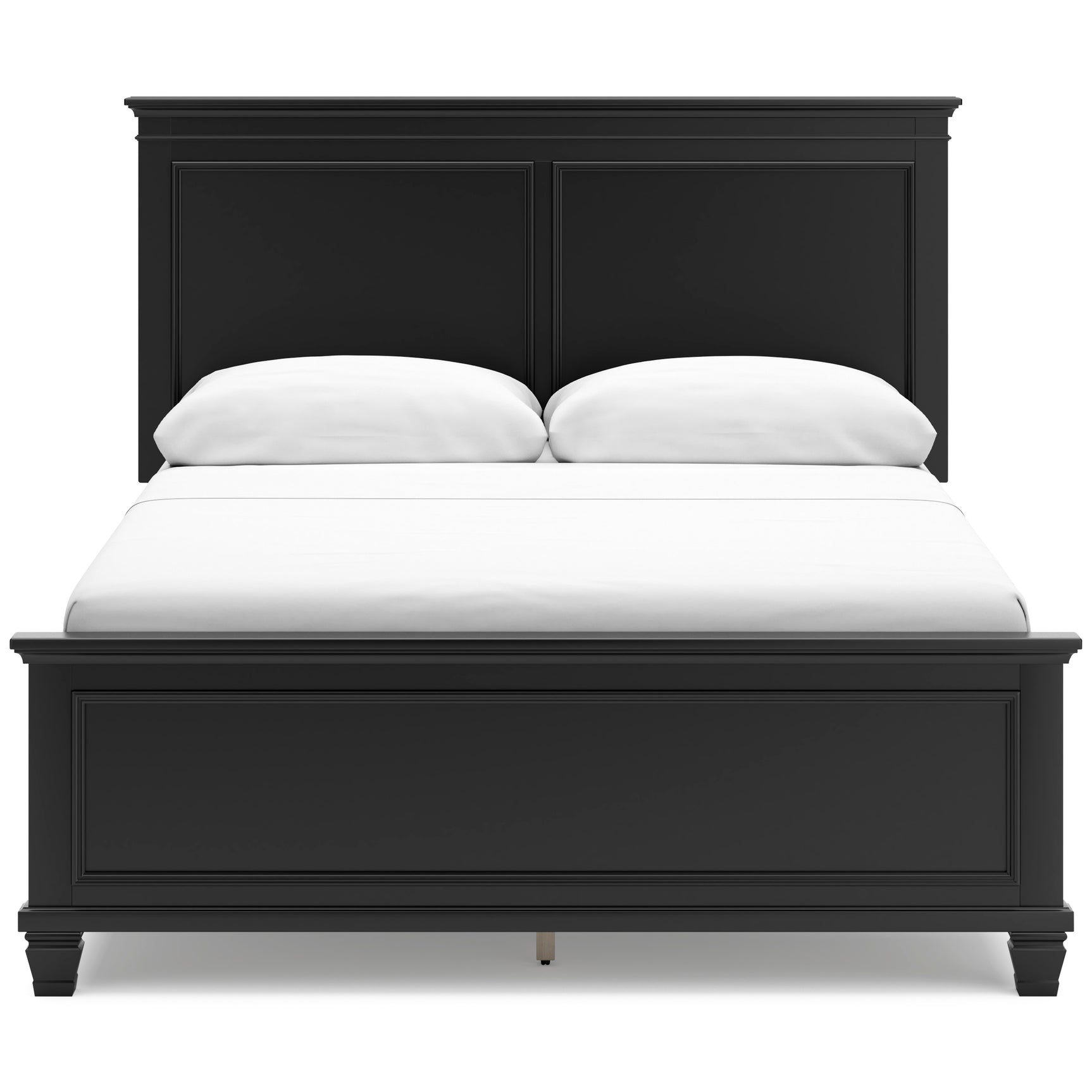 Lanolee Black Queen Panel 5-Piece Bedroom Set - Ornate Home