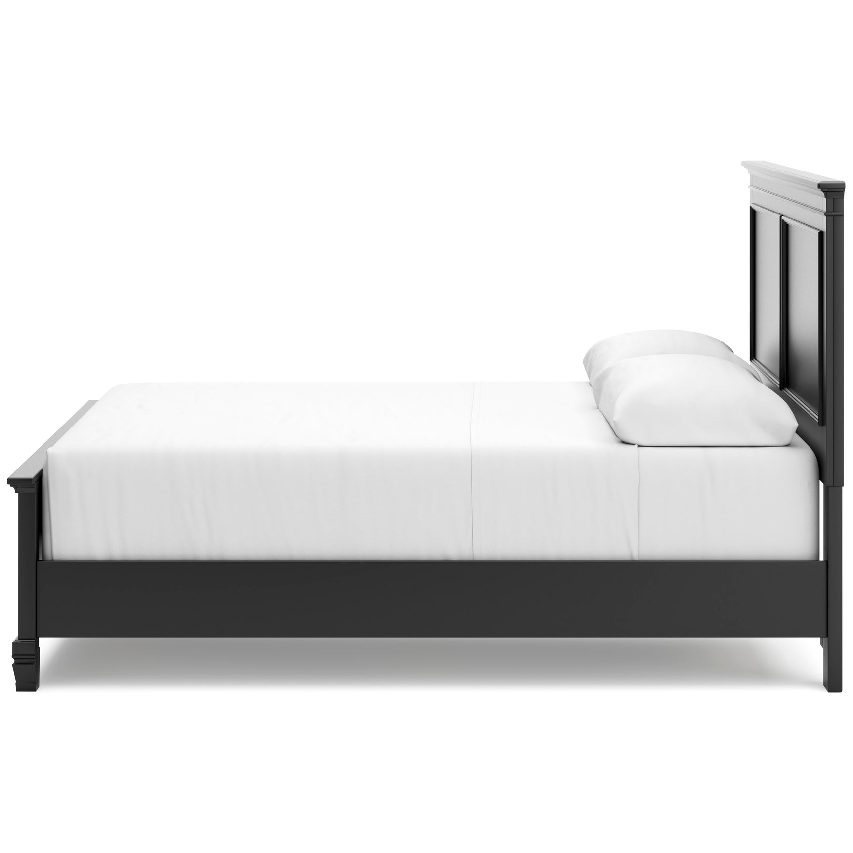 Lanolee Black Queen Panel 5-Piece Bedroom Set - Ornate Home