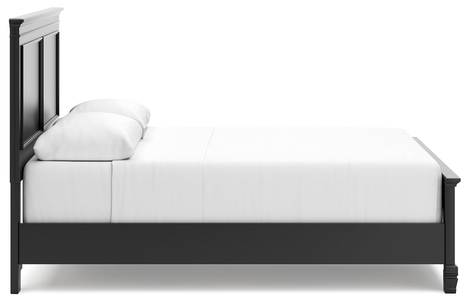 Lanolee Black Queen Panel Bed, Dresser, Mirror and Nightstand (Online Special Price) - Ornate Home