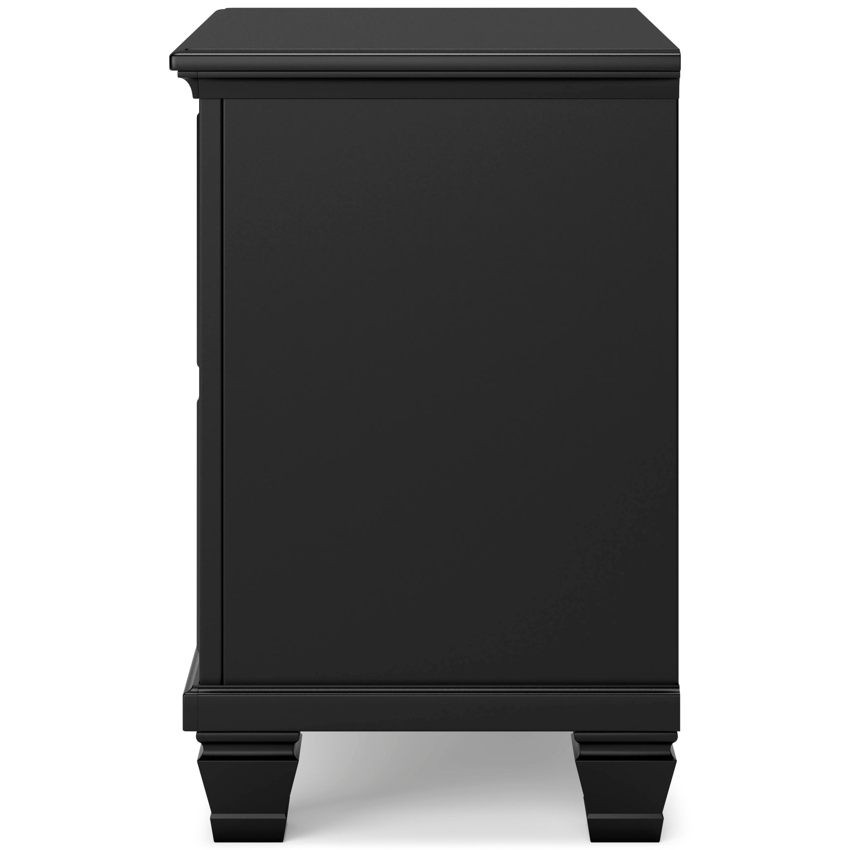 Lanolee Black Twin Panel 6-Piece Bedroom Set w/ 2 Nightstands - Ornate Home