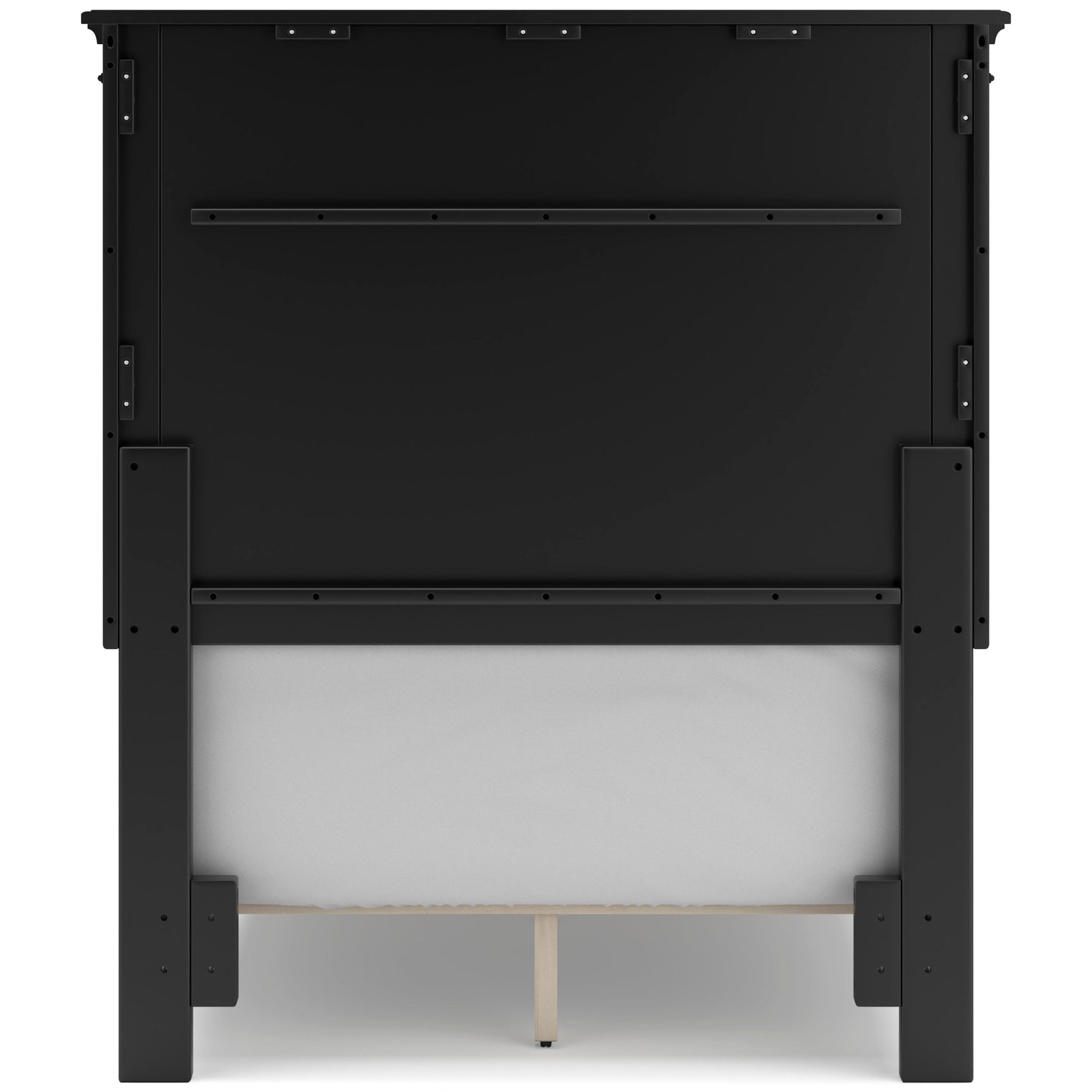 Lanolee Black Twin Panel 5-Piece Bedroom Set w/ 2 Nightstands (Online Special Price) - Ornate Home