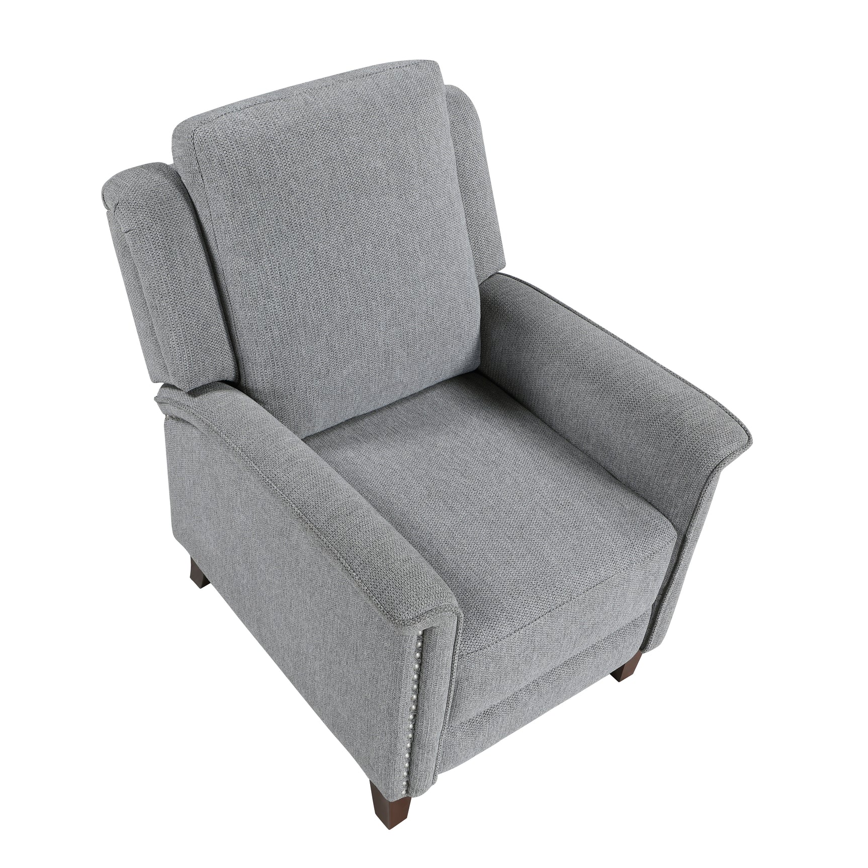 Lansing Gray Push Back Reclining Chair - Ornate Home