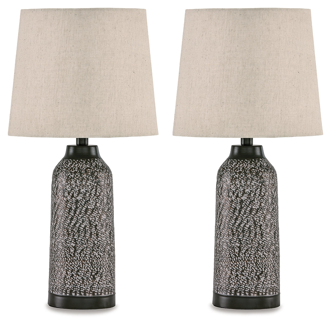 Lanson Antique Bronze Finish Table Lamp (Set of 2) - Ornate Home