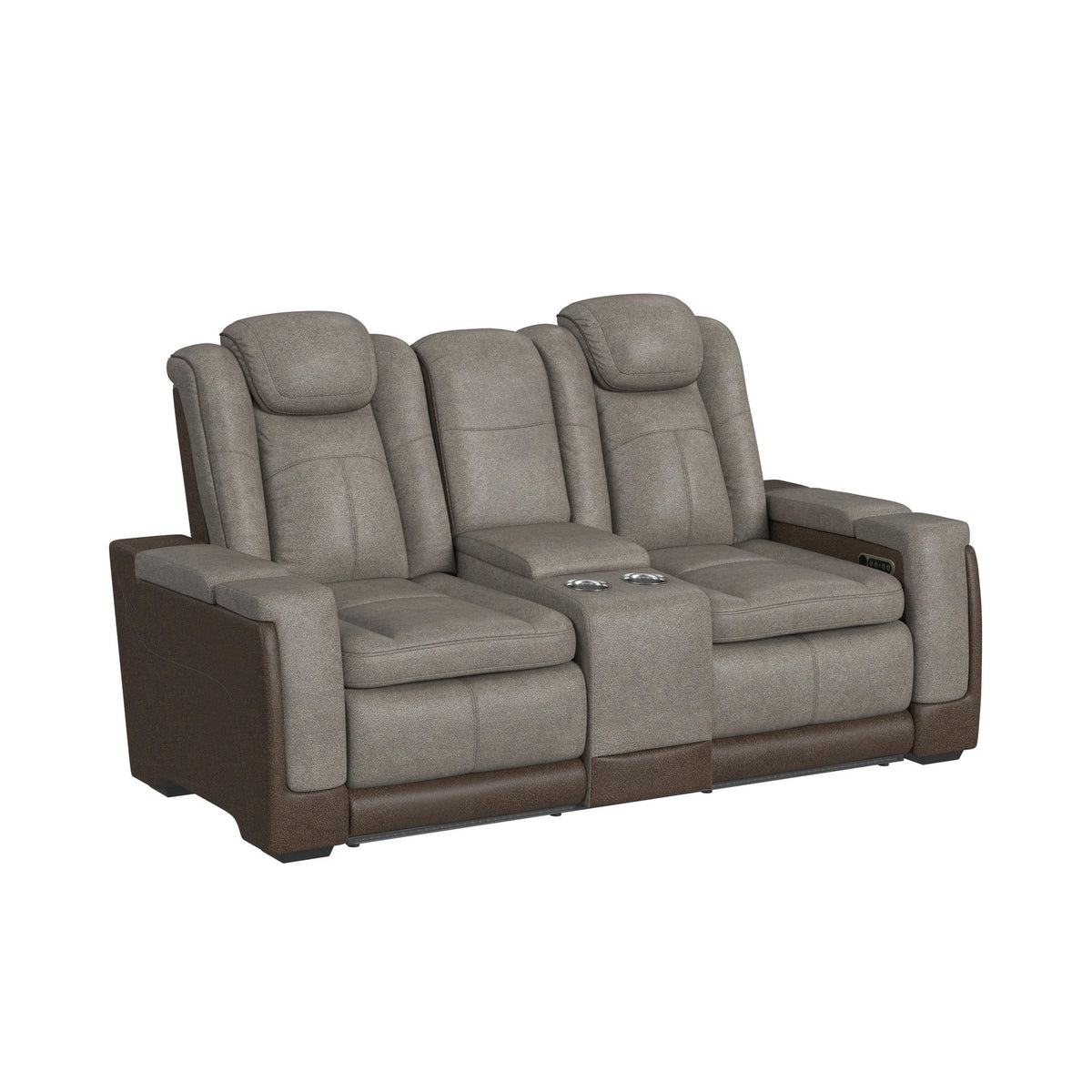 Lantana Rocky Grey/Brown 3-Piece Living Room Set - Ornate Home