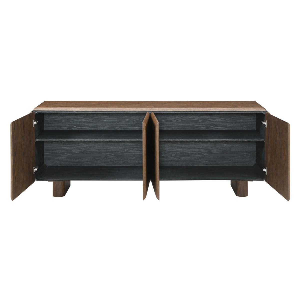 Lanza Dark Walnut Console Table - Ornate Home
