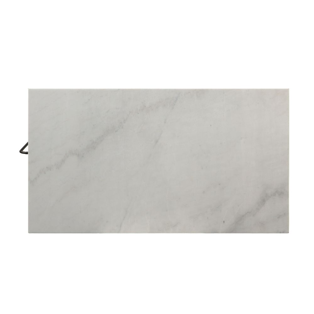 Lanzo Marble & Gunmetal Kitchen Island (Counter) - Ornate Home