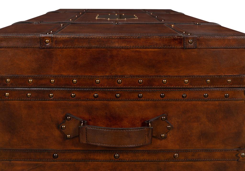 Laramie Brown Trunk Coffee Table - Ornate Home