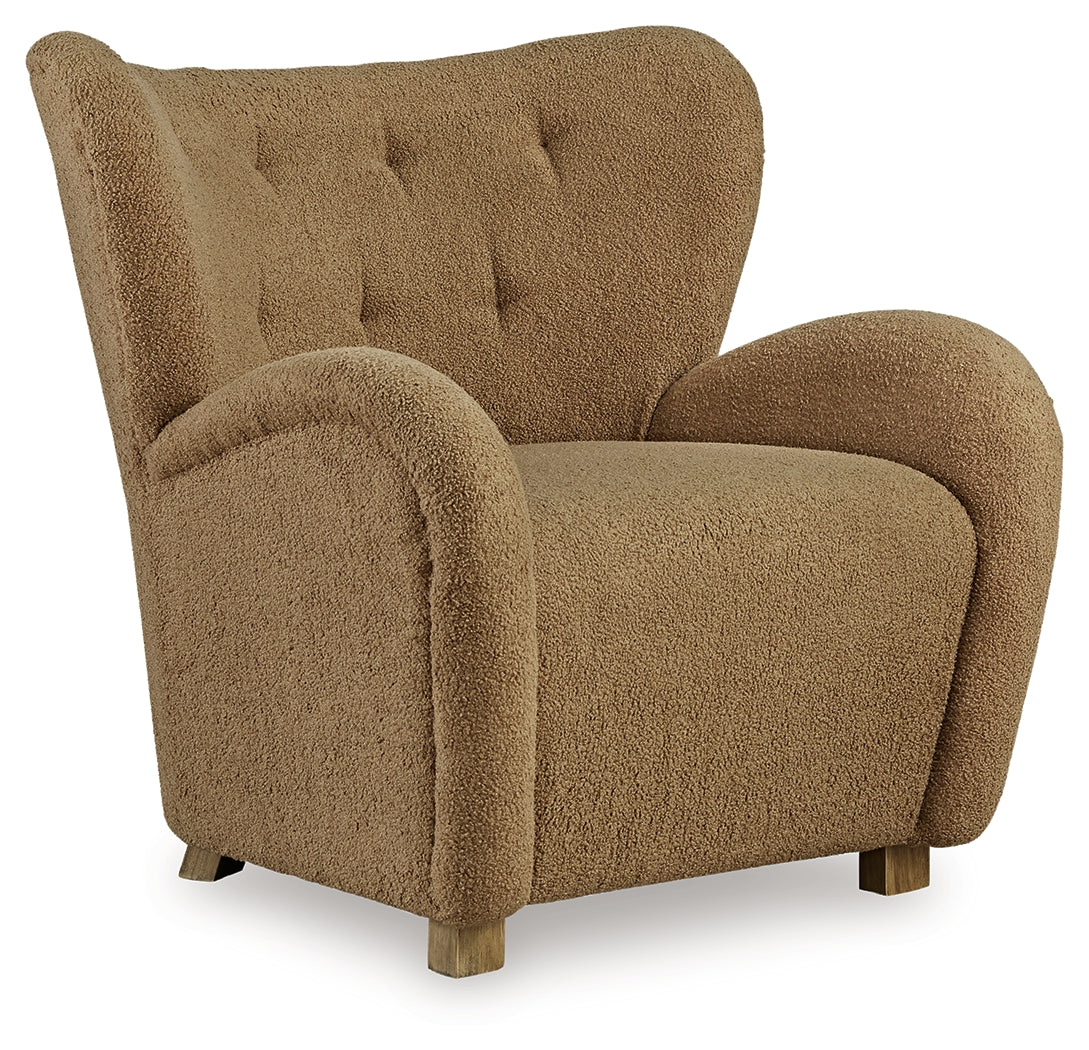 Larbell Camel Accent Chair - Ornate Home