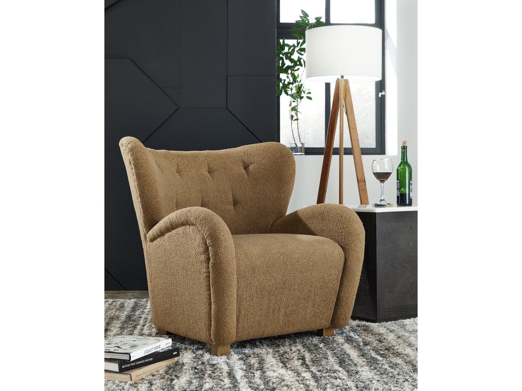 Larbell Camel Accent Chair - Ornate Home