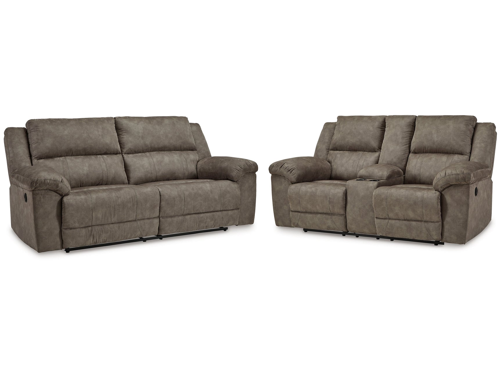 Laresview Fossil Reclining Sofa and Loveseat - Ornate Home