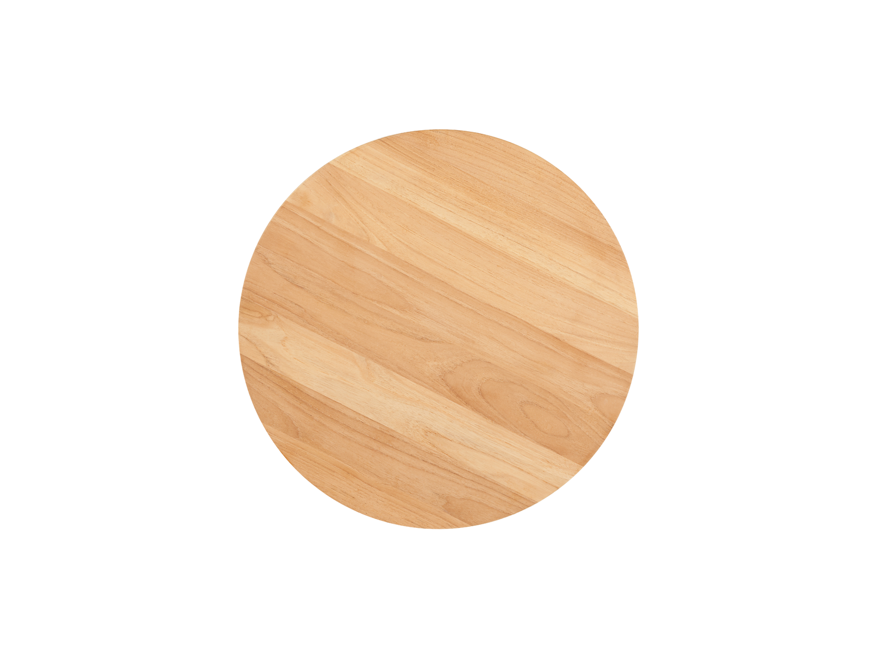 Large Round Teak Outdoor Cross Legs Nesting Side Table - Ornate Home