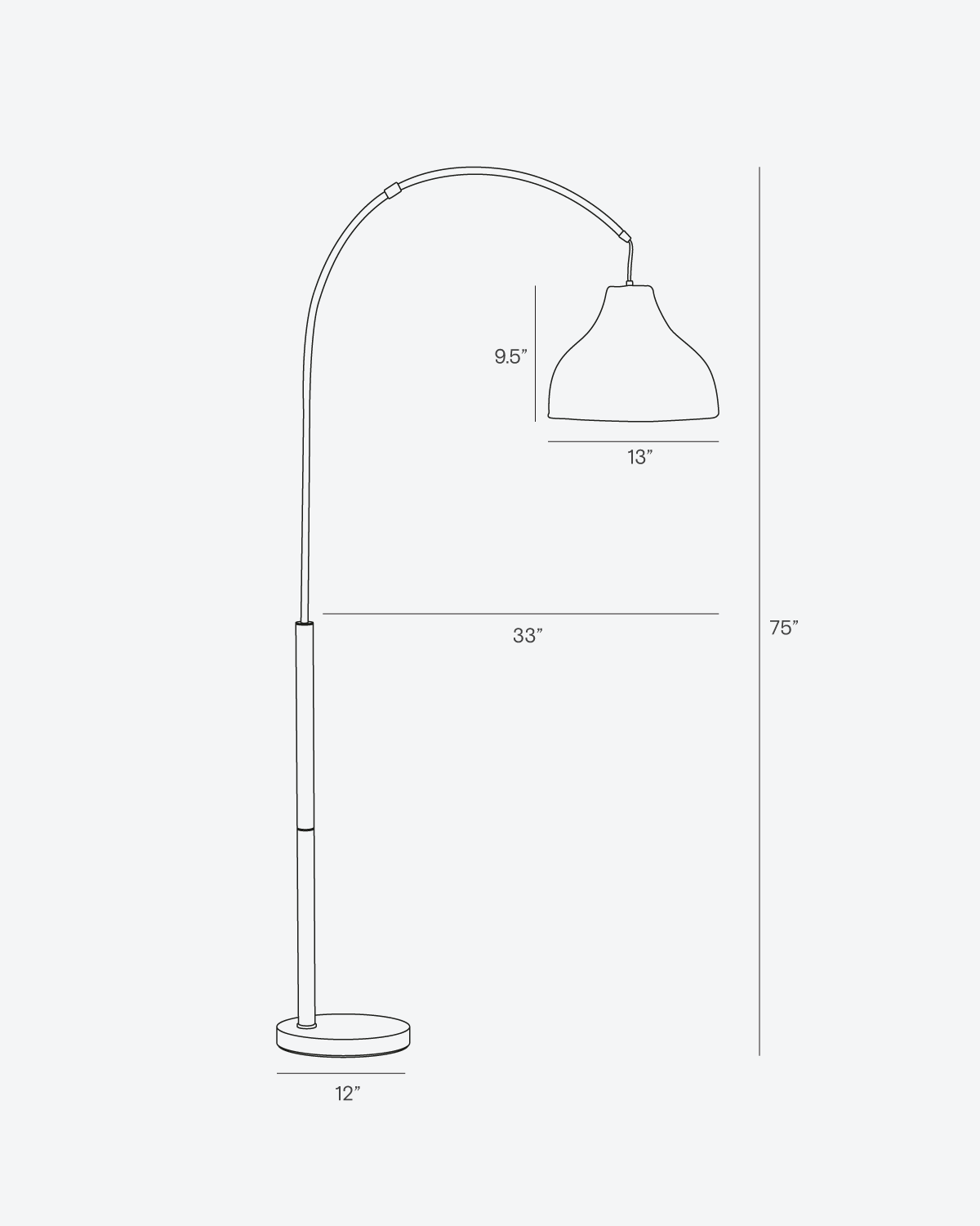 Lark Floor Lamp - Ornate Home