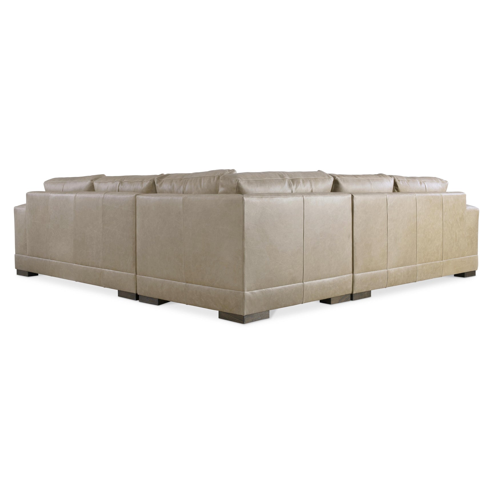 Lars Beige/Tan Leather Sectional (3 Piece) - Ornate Home
