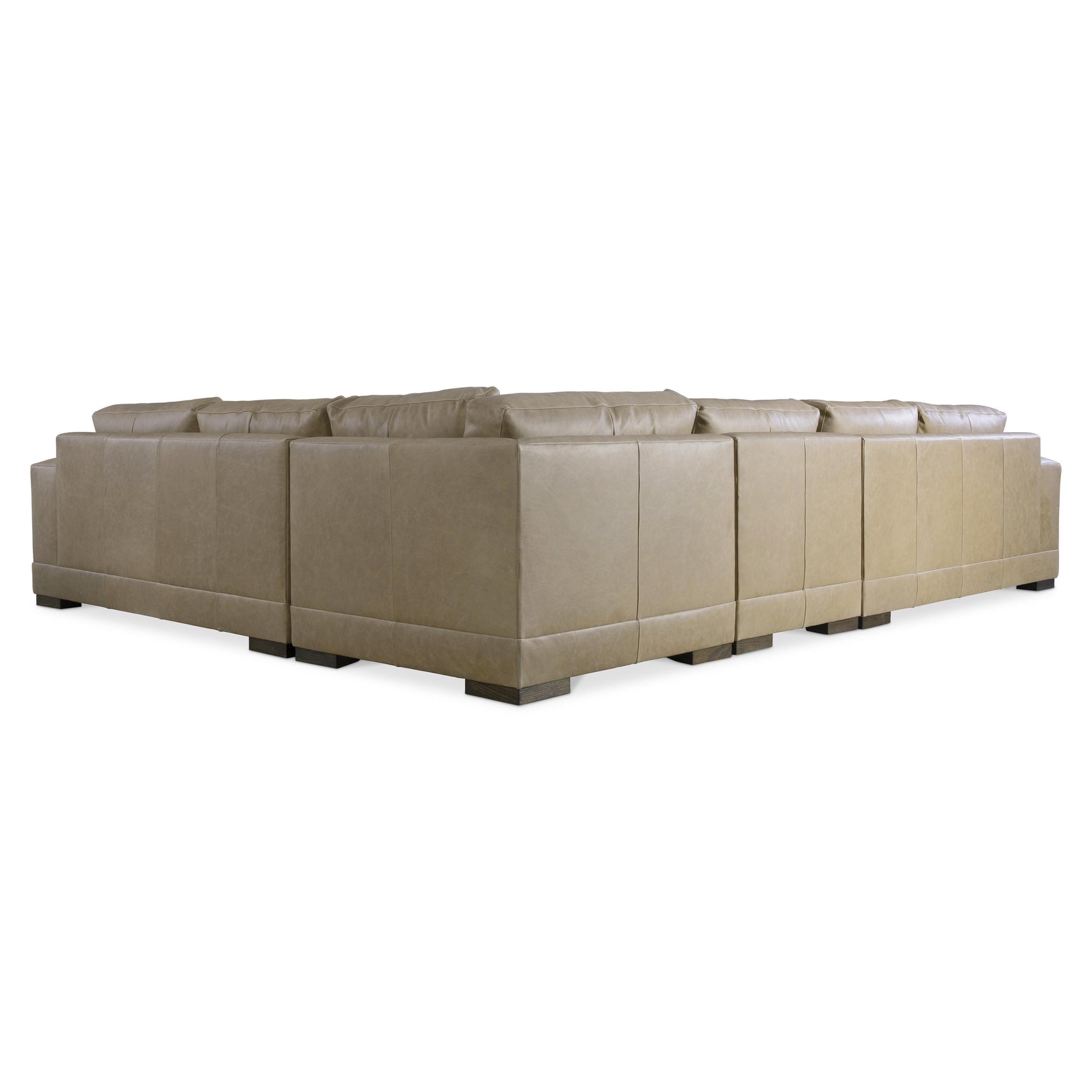 Lars Beige/Tan Leather Sectional (4 Piece) - Ornate Home