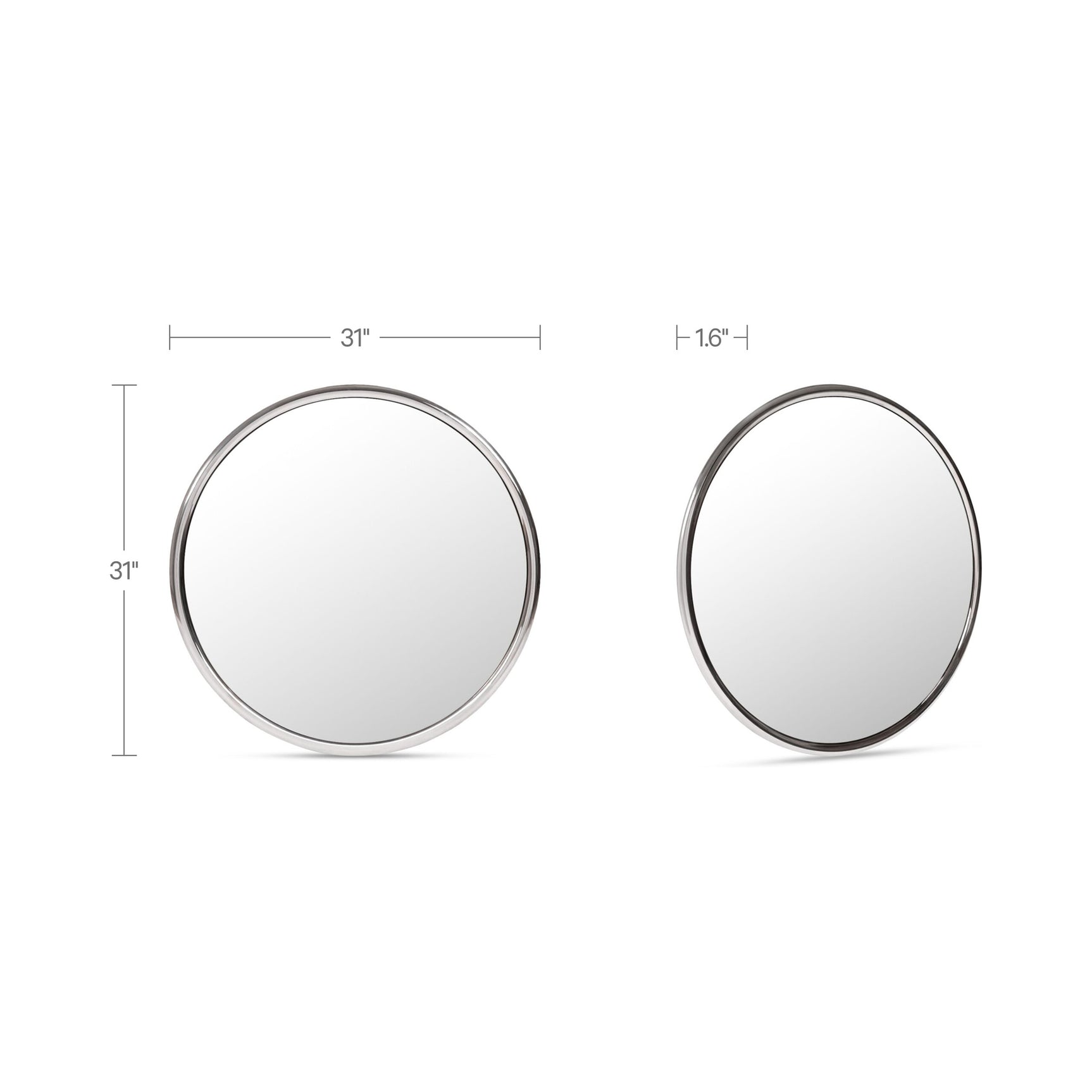 Lars Chrome Mirror - Ornate Home