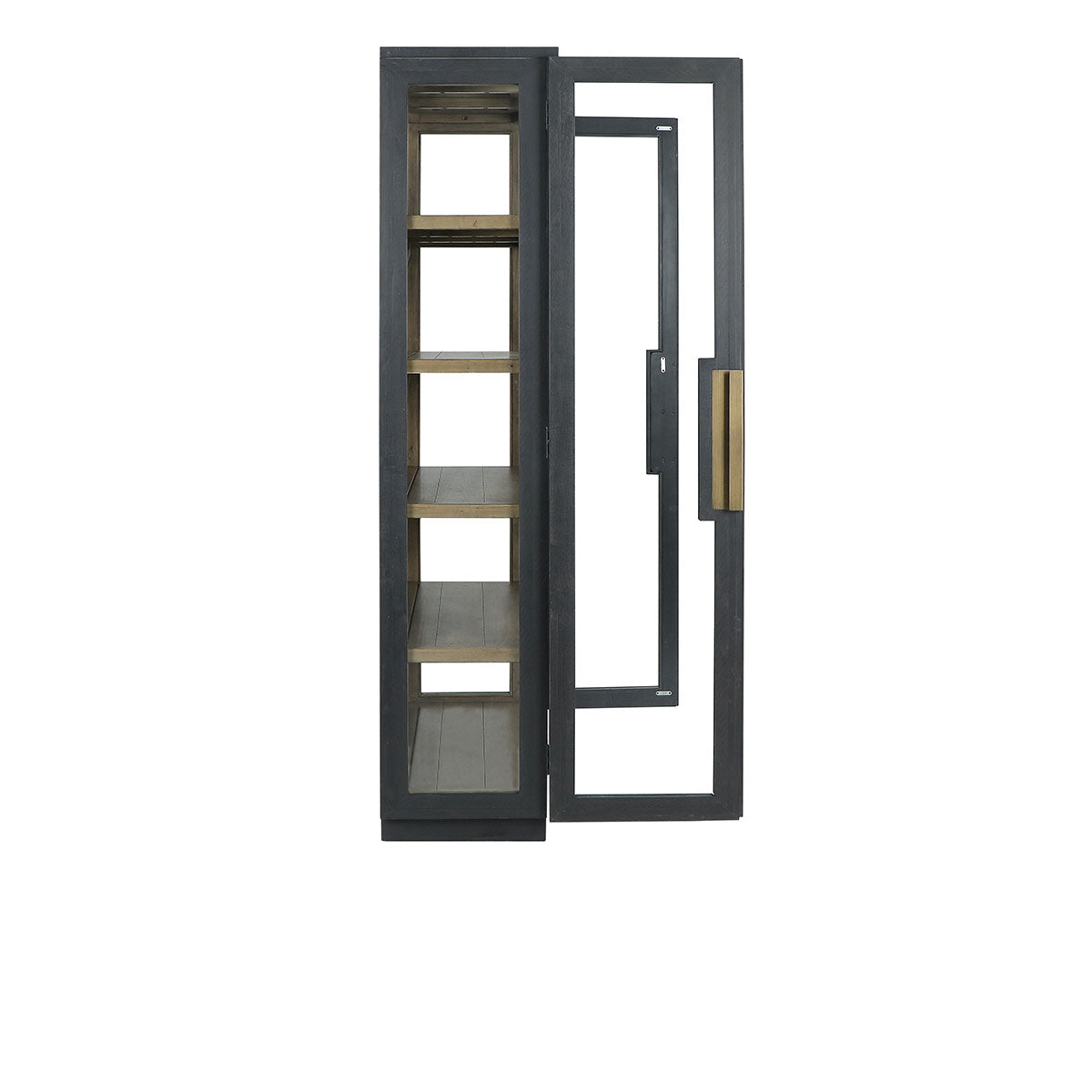 Larson Black Tall Cabinet - Ornate Home