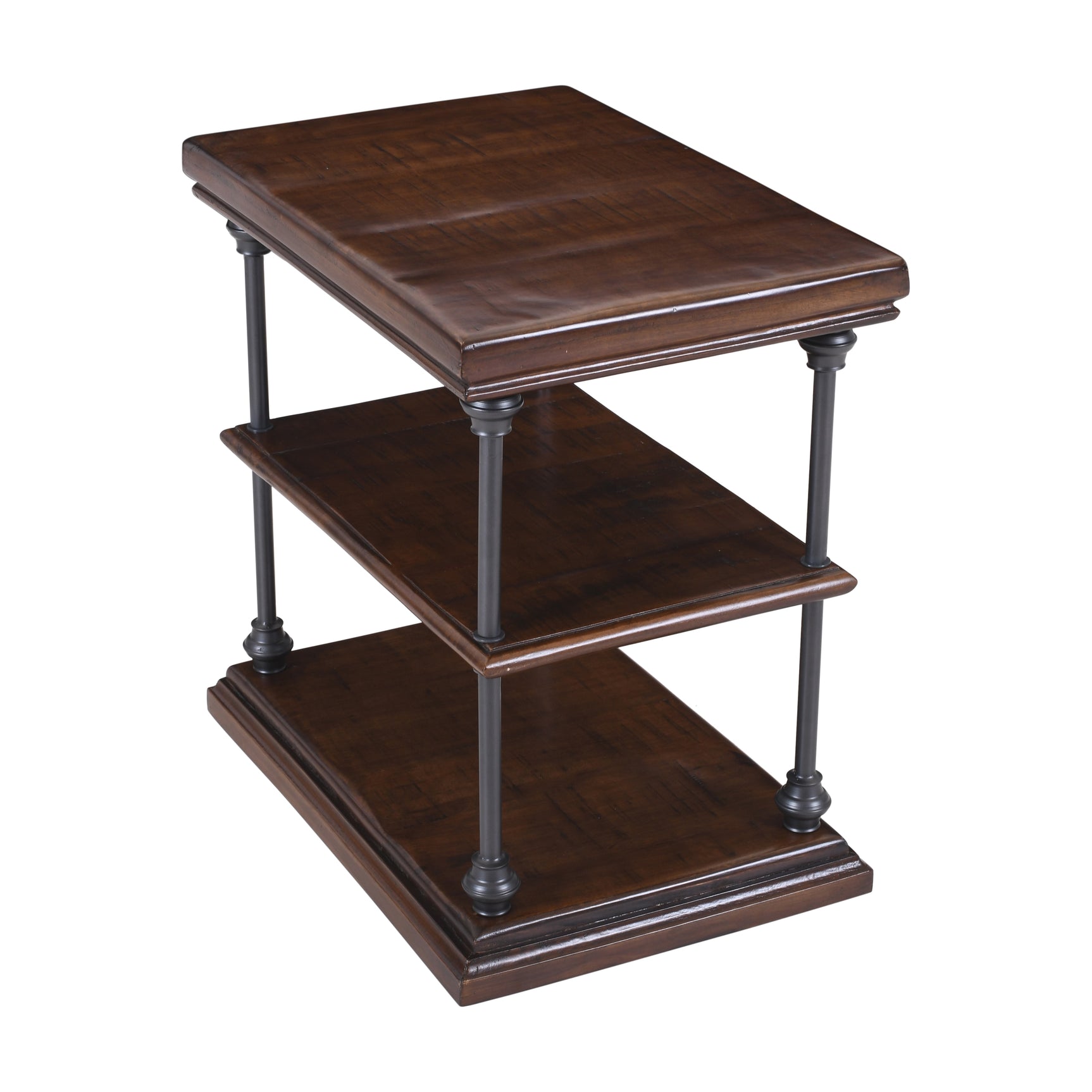 Larson Brown Chairside Table - Ornate Home