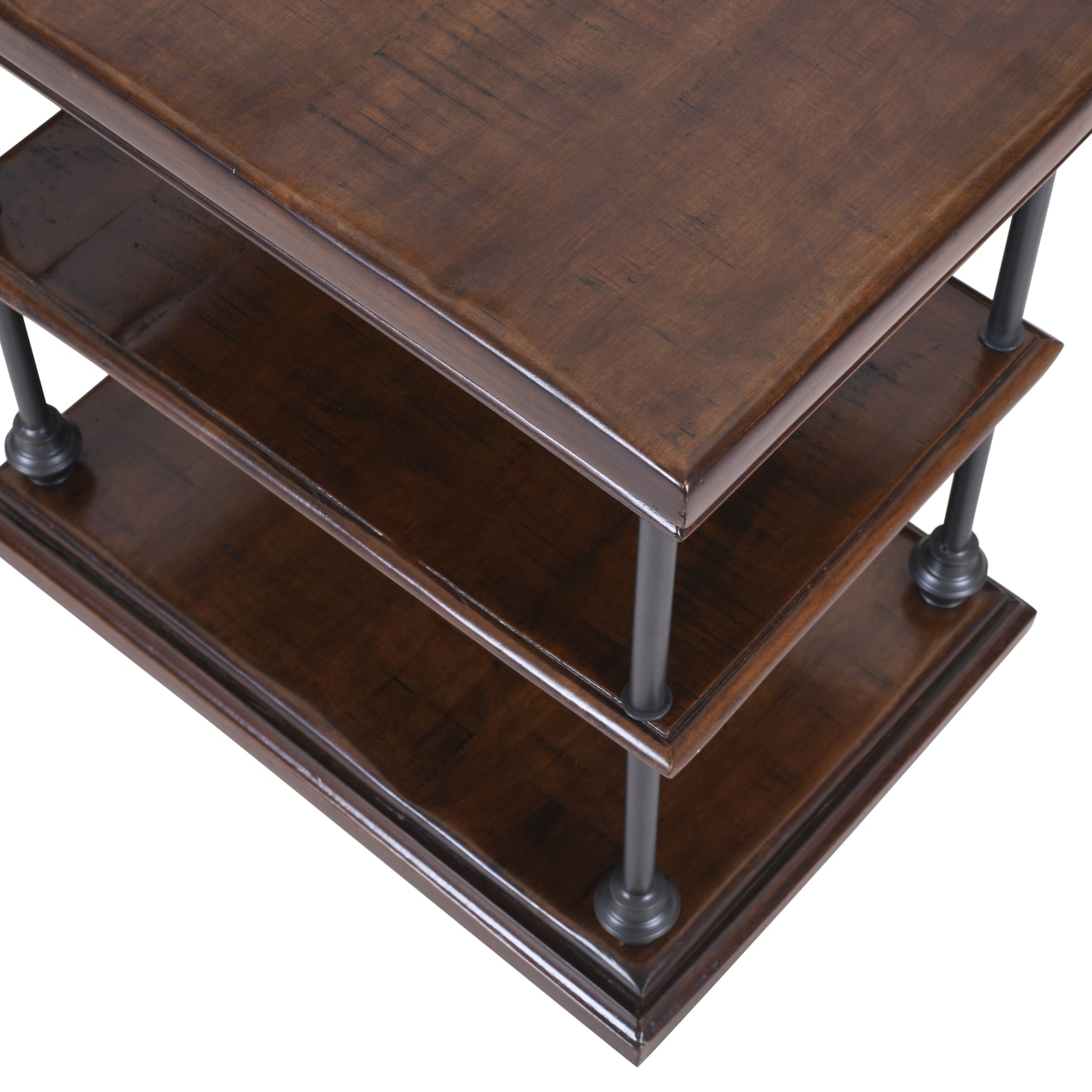 Larson Brown Chairside Table - Ornate Home