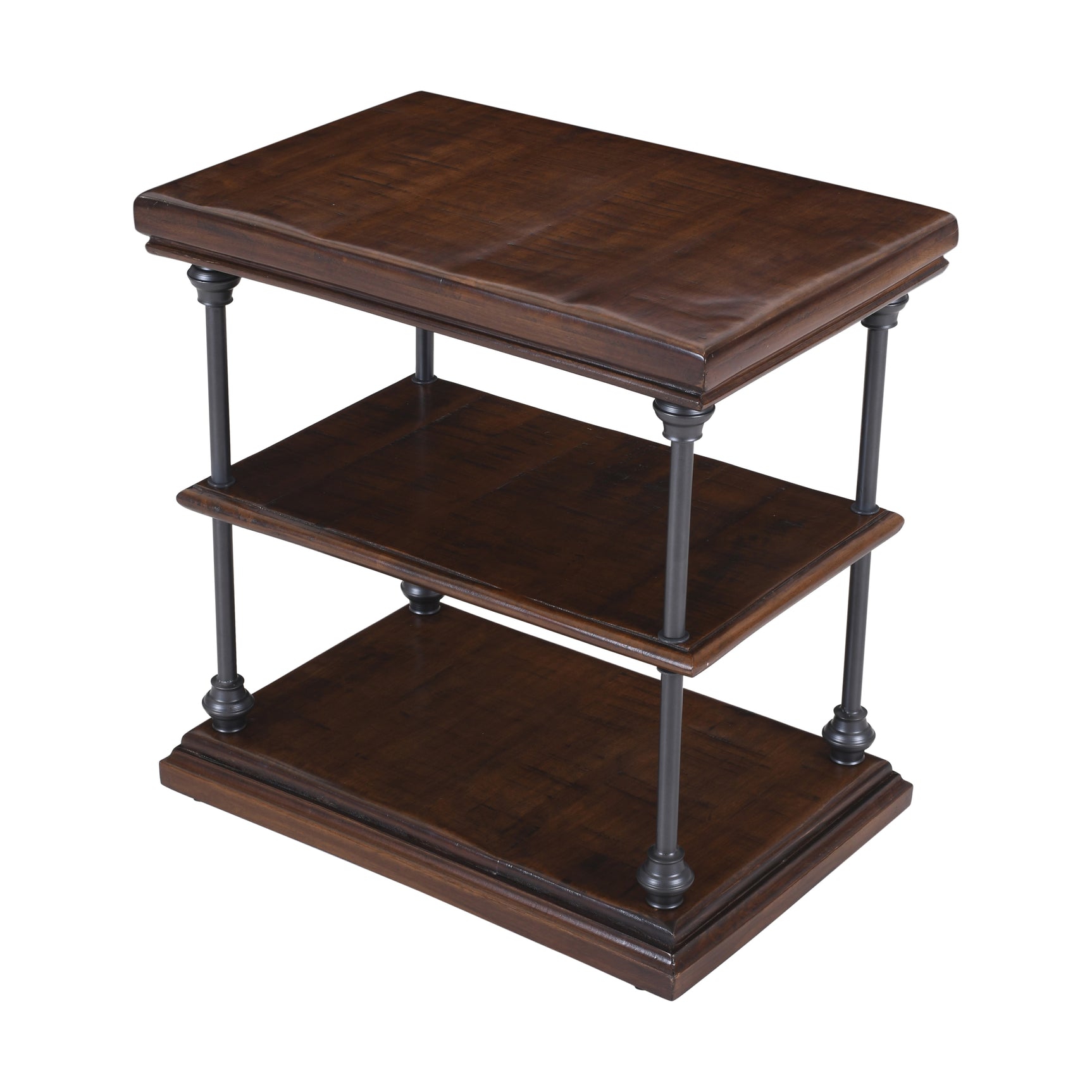 Larson Brown Chairside Table - Ornate Home