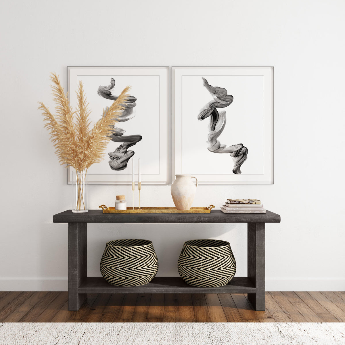 Larson Carbon Black Console Table - Ornate Home