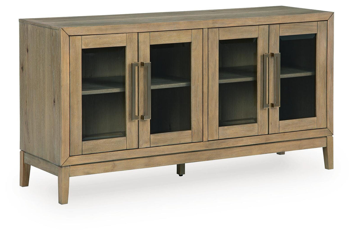 Lasinger Light Brown Dining Room Server - Ornate Home