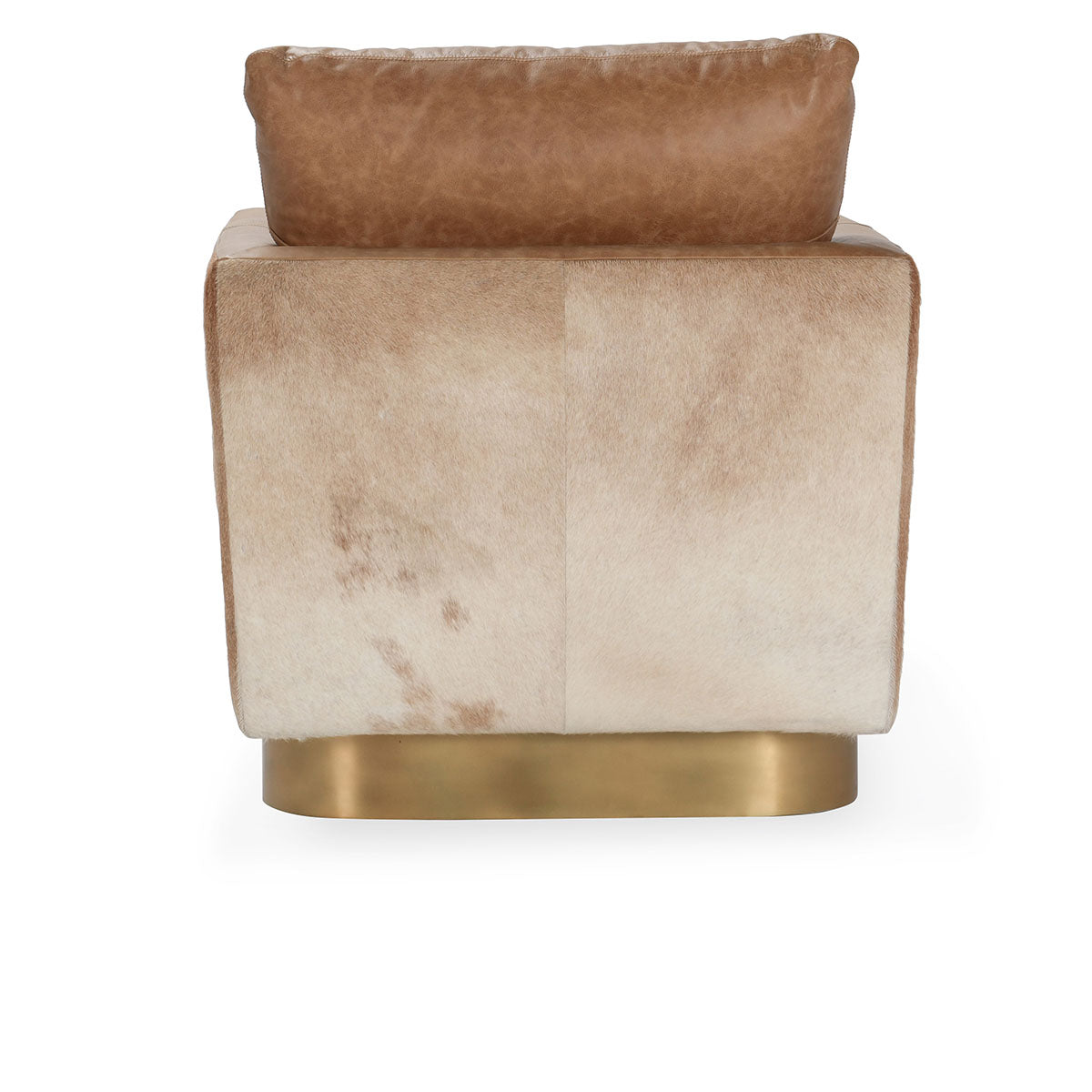 Lathe Chestnut Brown/Blonde Accent Chair - Ornate Home