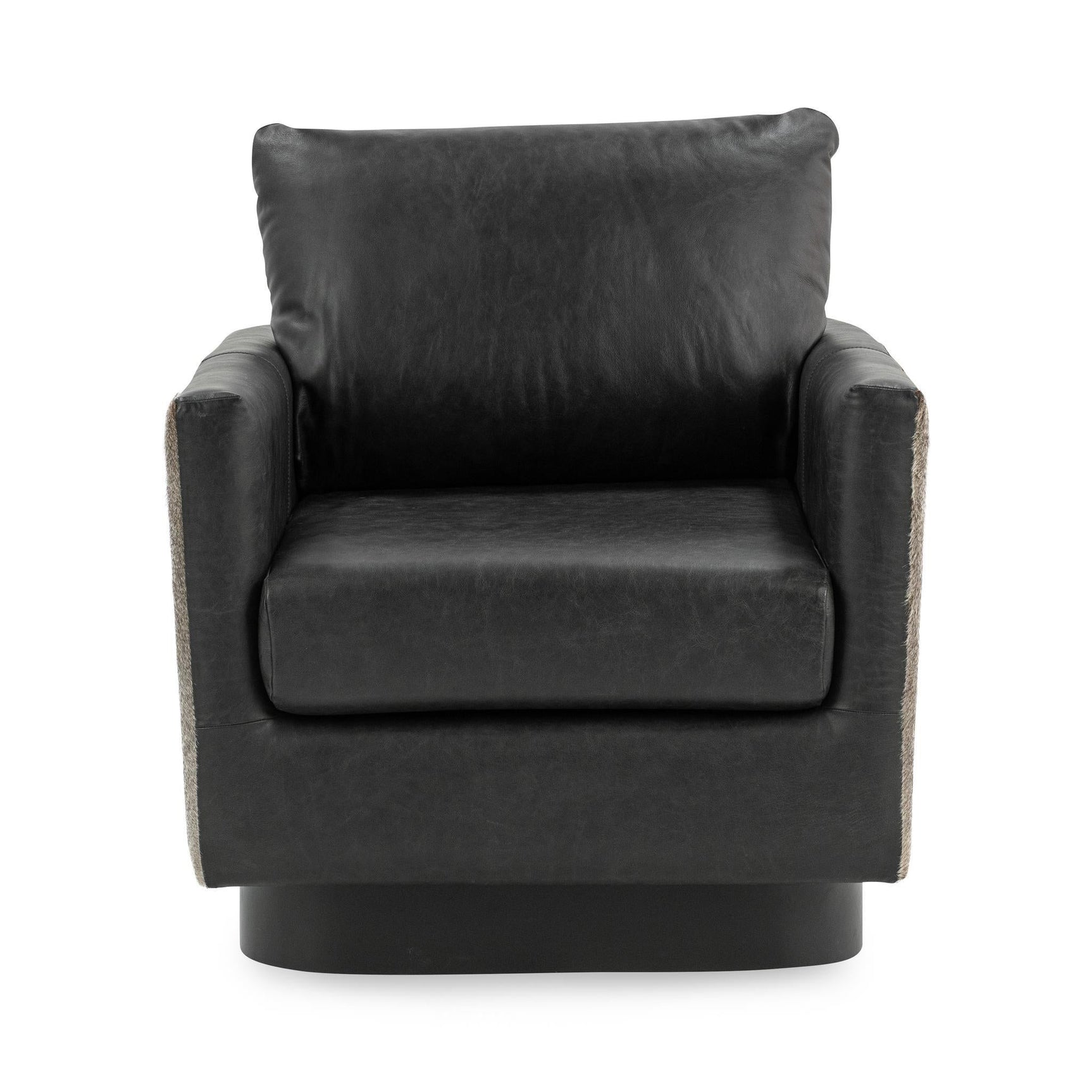 Lathe Onyx Black Accent Chair - Ornate Home