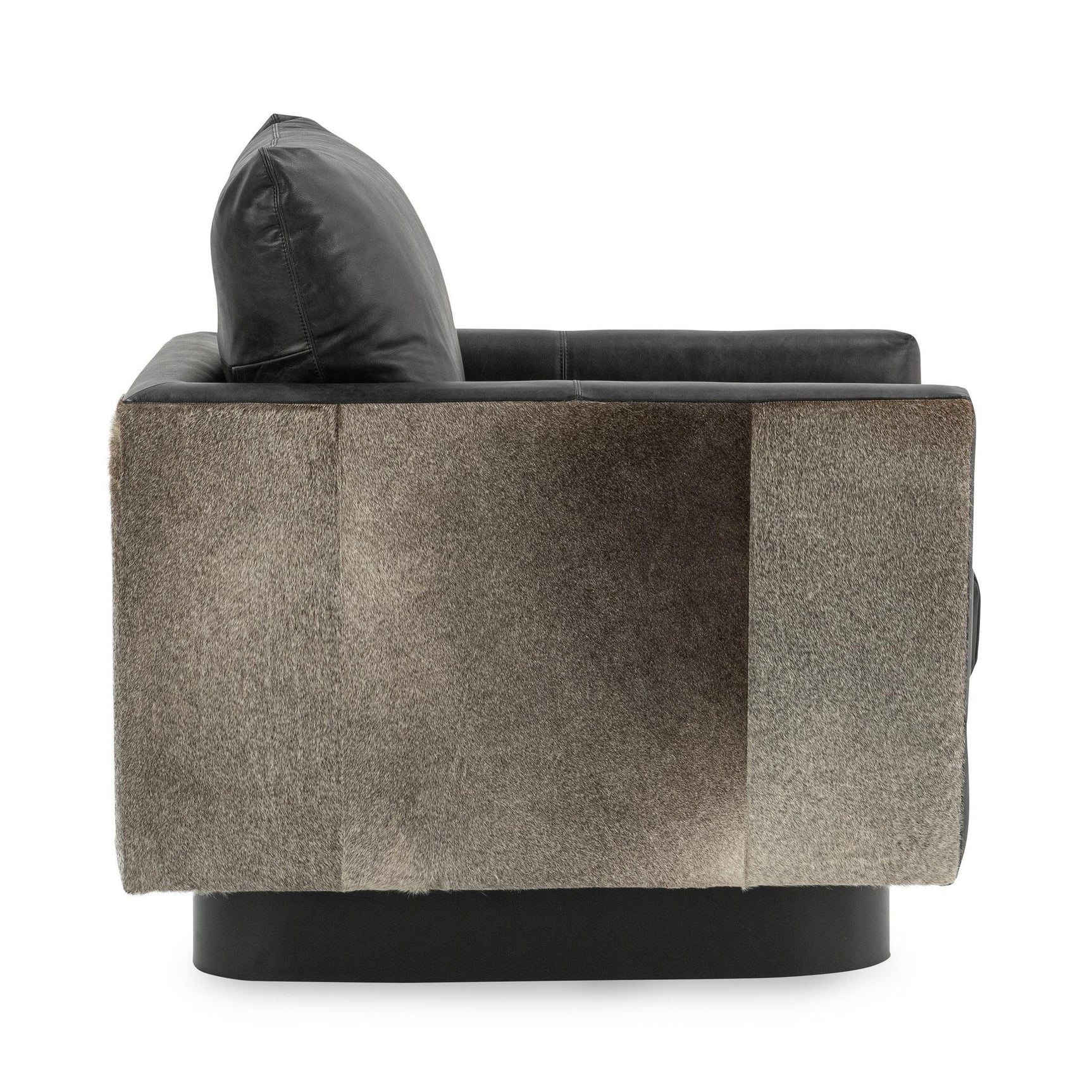 Lathe Onyx Black Accent Chair - Ornate Home