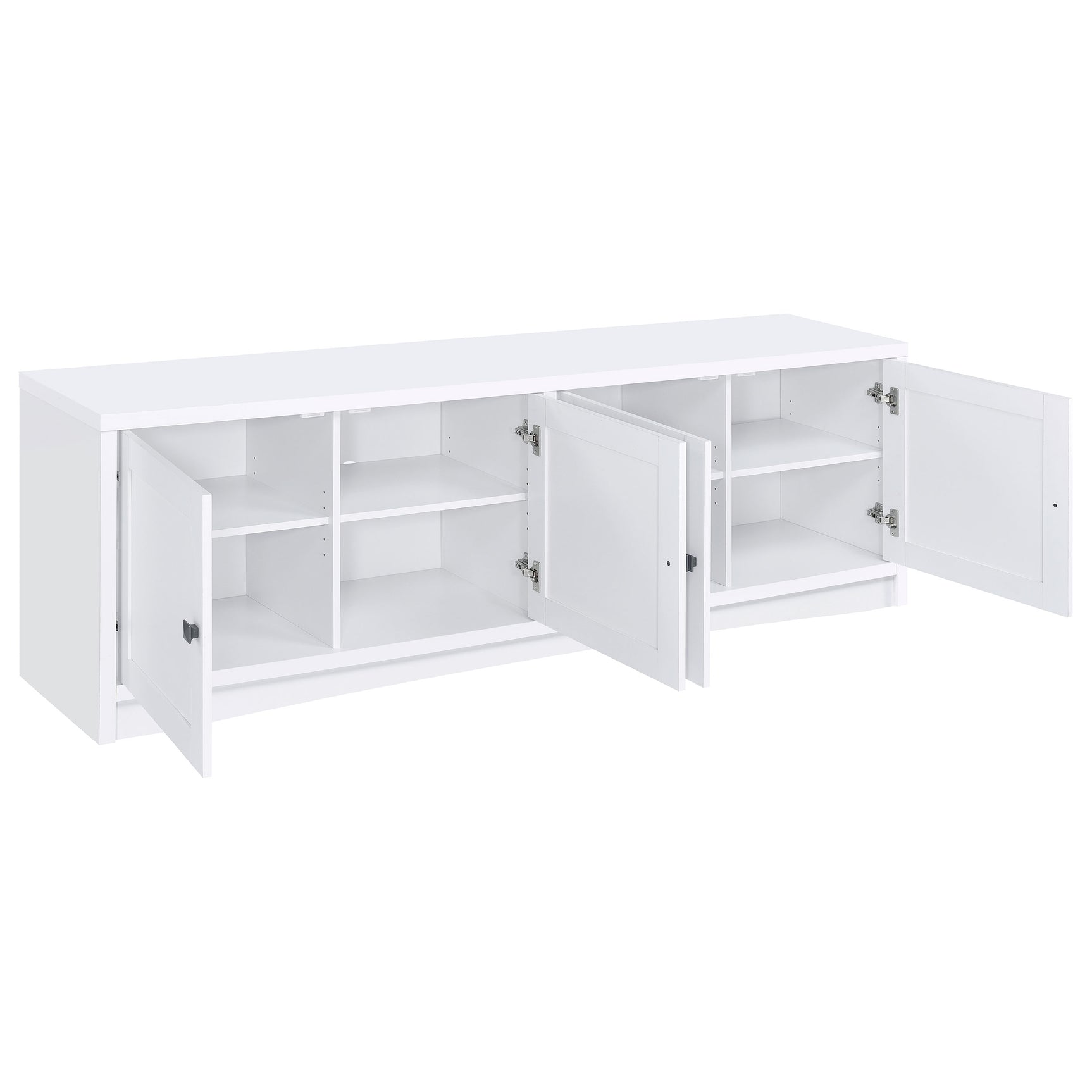 Laughlin White 78" TV Stand - Ornate Home