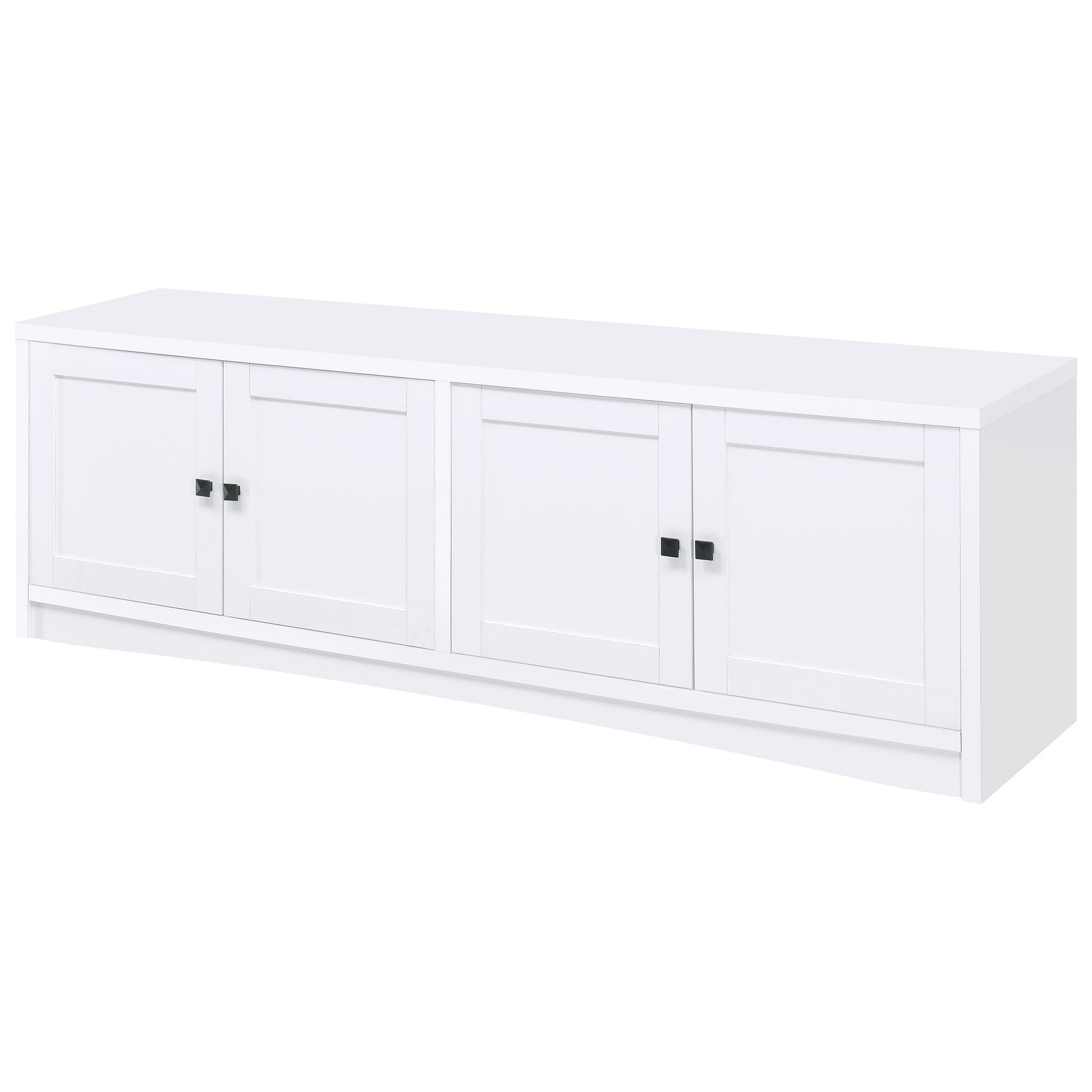 Laughlin White 78" TV Stand - Ornate Home