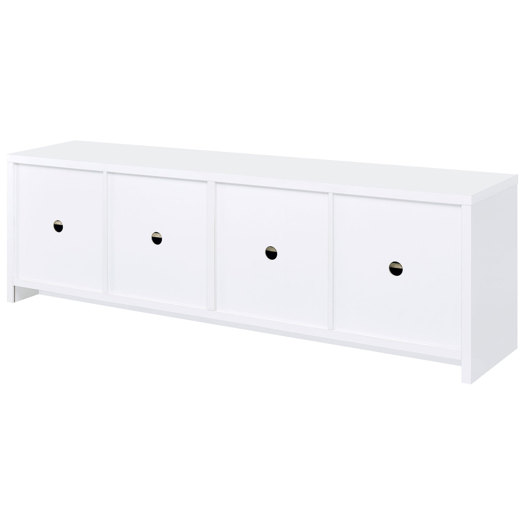 Laughlin White 78" TV Stand - Ornate Home