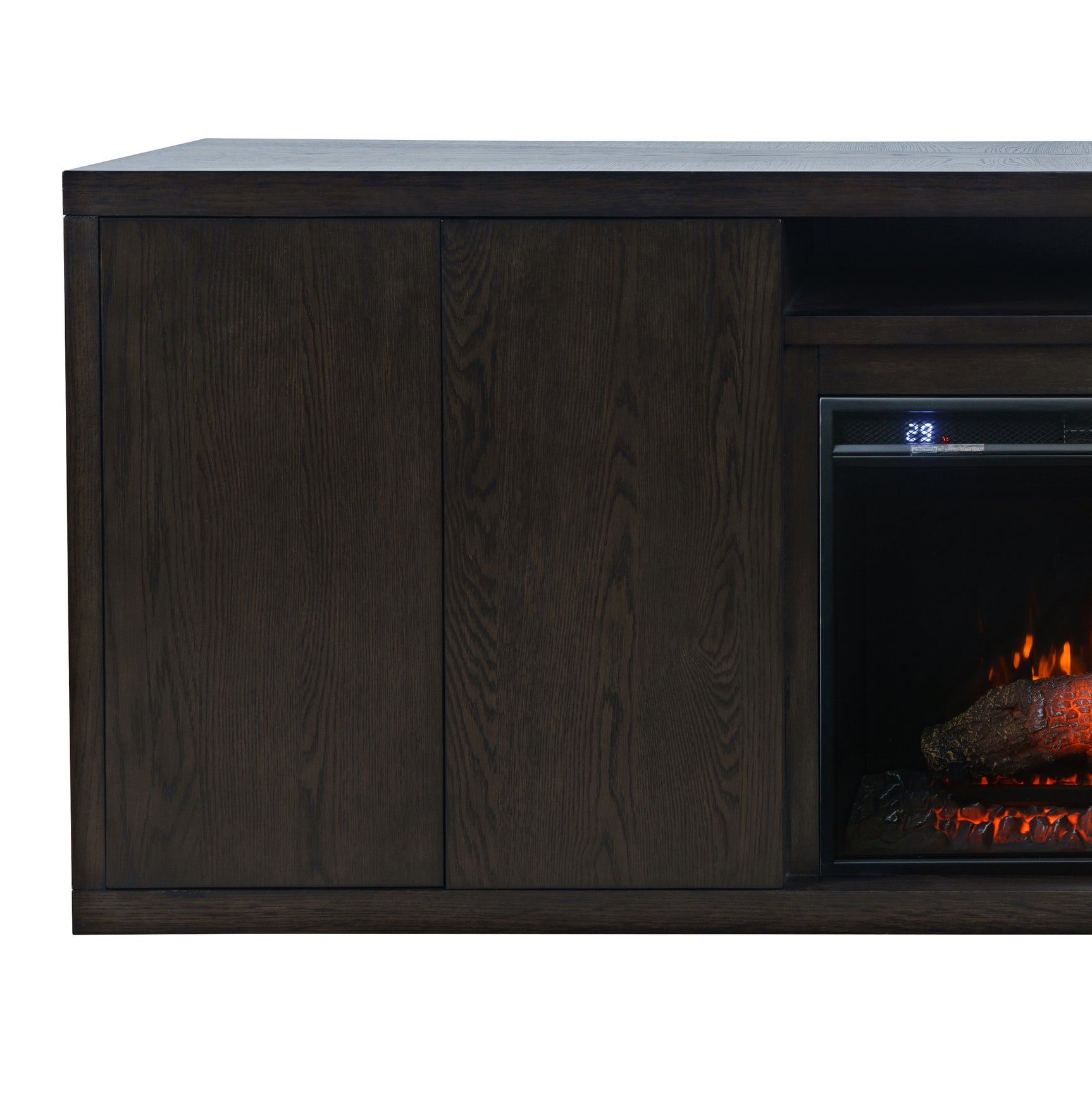 Laurel Espresso Creek 78 Fireplace - Ornate Home