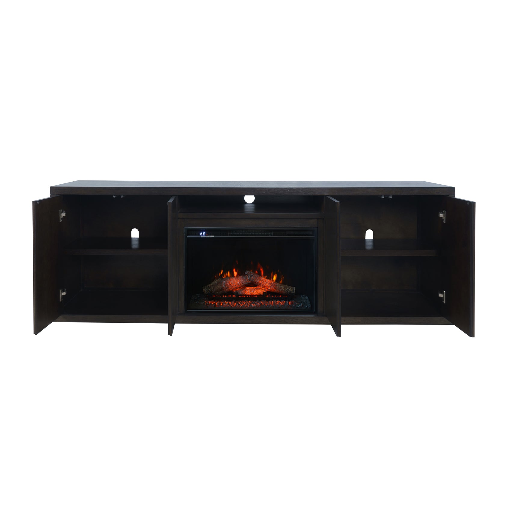 Laurel Espresso Creek 78 Fireplace - Ornate Home