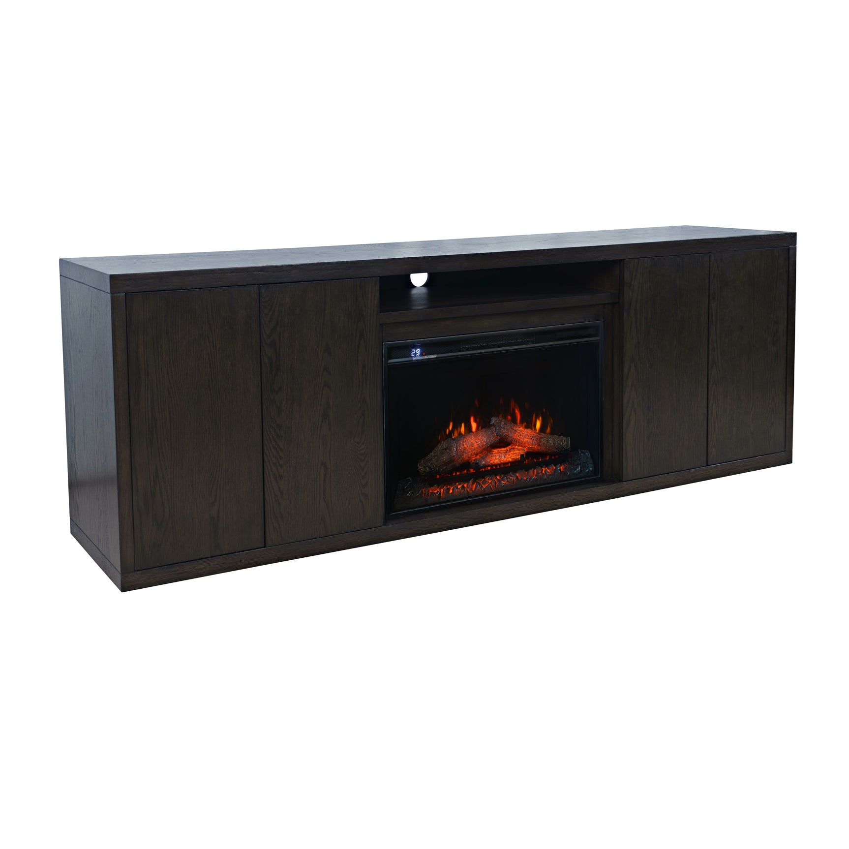 Laurel Espresso Creek 78 Fireplace - Ornate Home