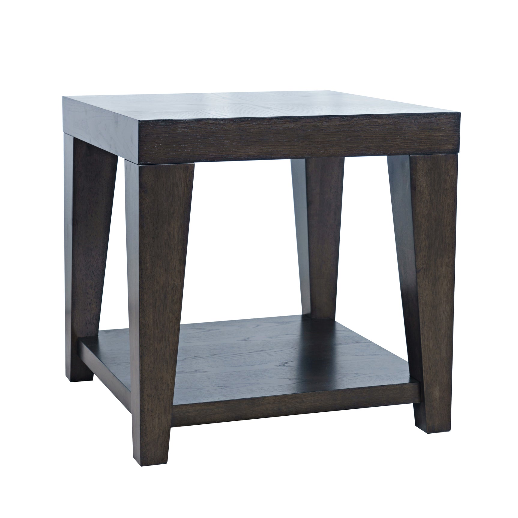 Laurel Espresso Creek Castered Leg End Table - Ornate Home