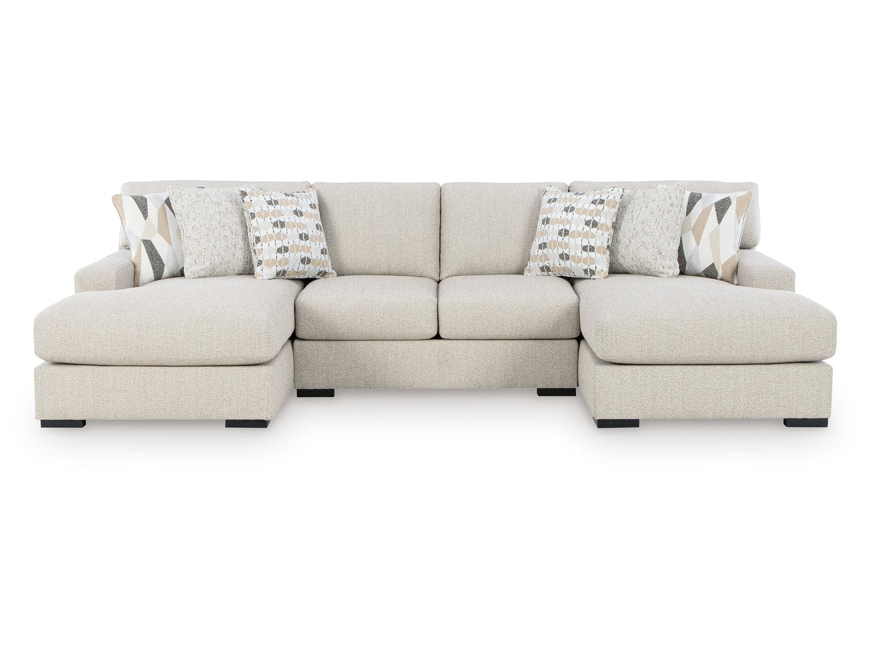 Laurelgrove Pebble 3-Piece Double Chaise Sectional (Online Special Price) - Ornate Home