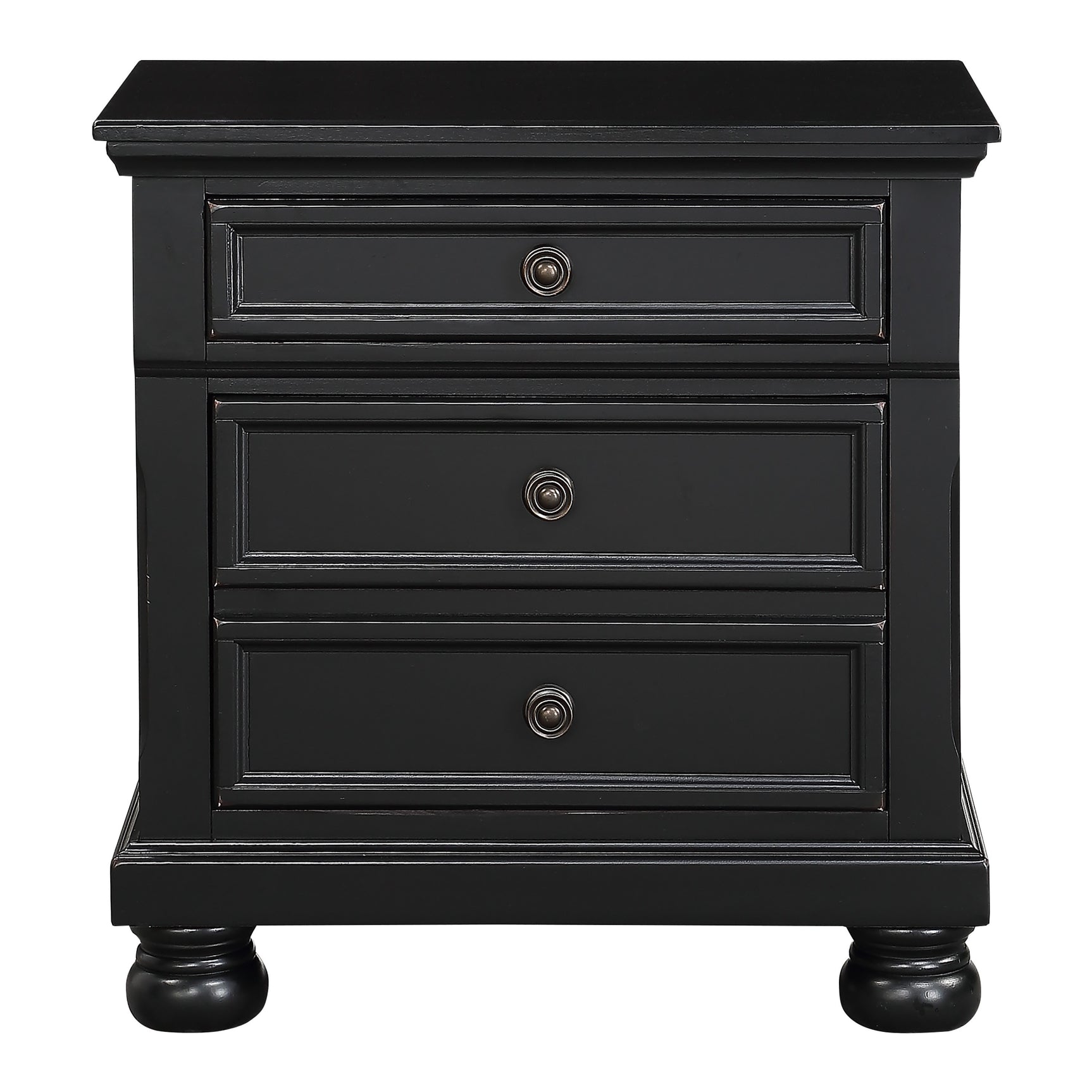 Laurelin Black 5-Piece Queen Bedroom Set - Ornate Home
