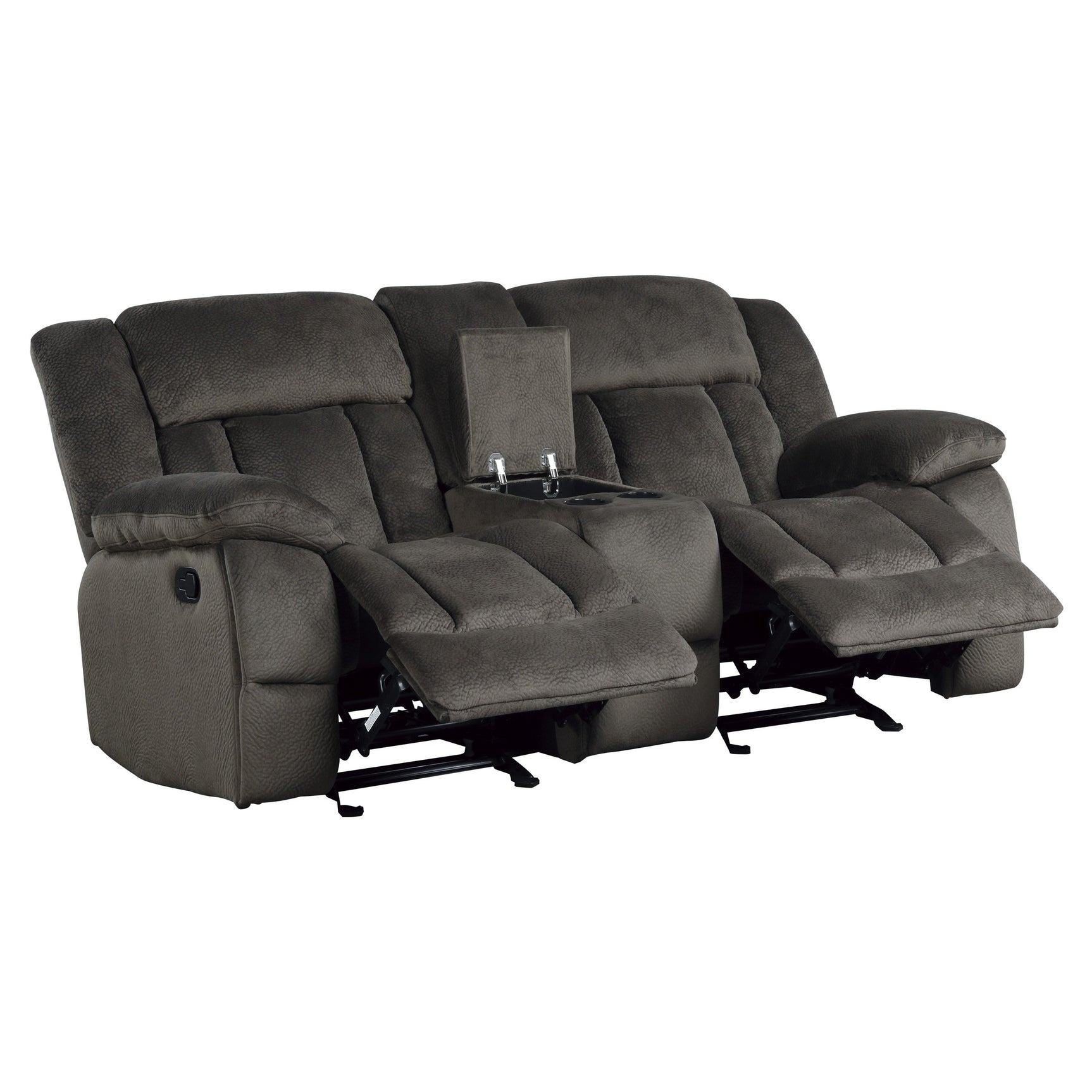 Laurelton Brown Double Glider Reclining Loveseat - Ornate Home