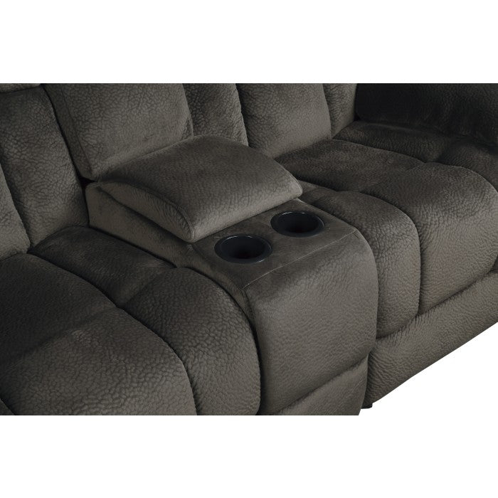 Laurelton Brown Double Glider Reclining Loveseat - Ornate Home