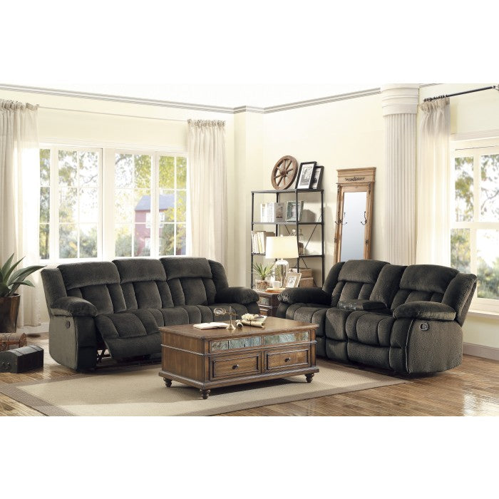 Laurelton Brown Double Glider Reclining Loveseat - Ornate Home